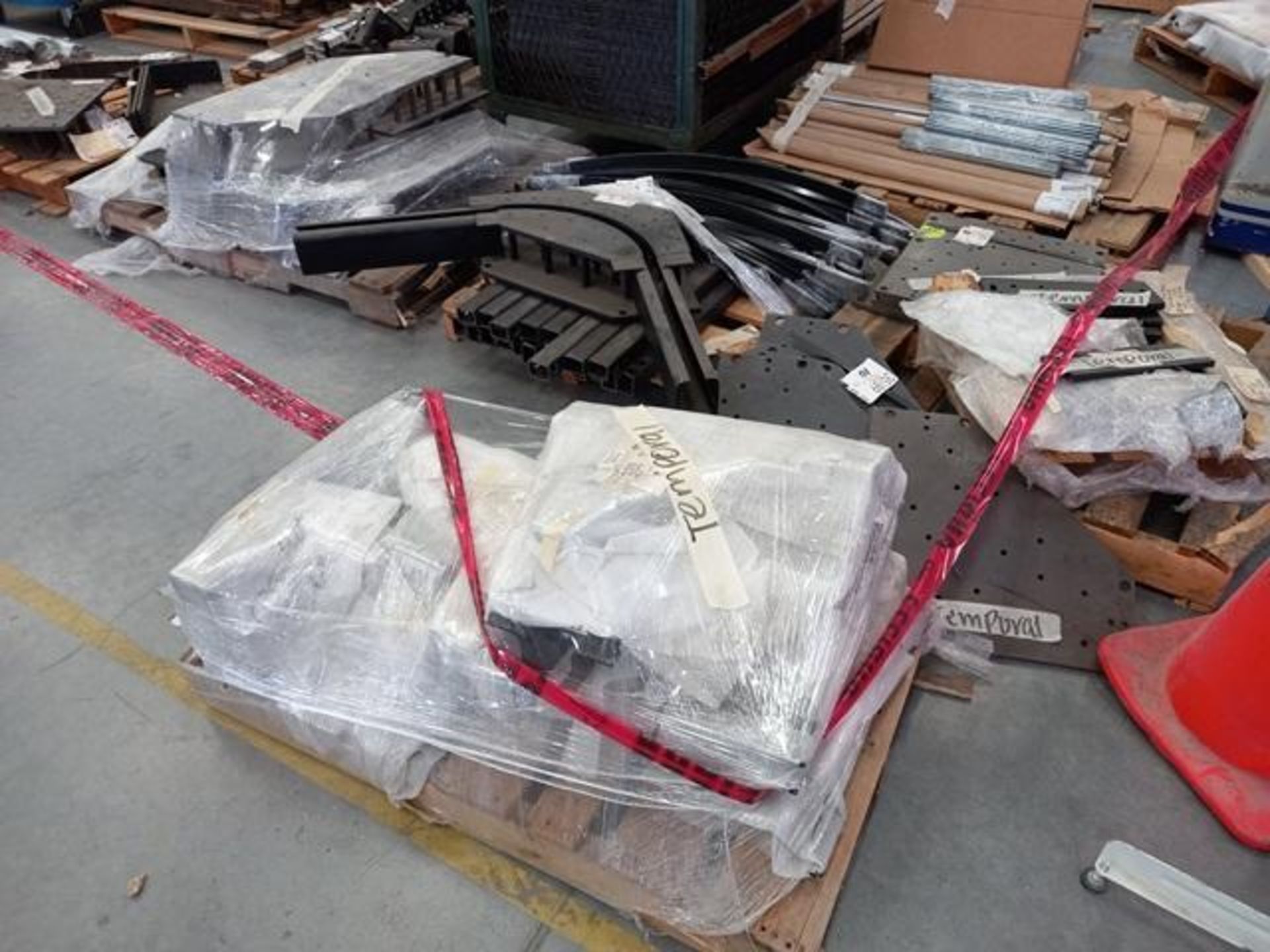 LOT: (100 approx.) Pallets of Assorted Materials Which Include, Metal Parts for Screens, Aluminum - Image 36 of 148