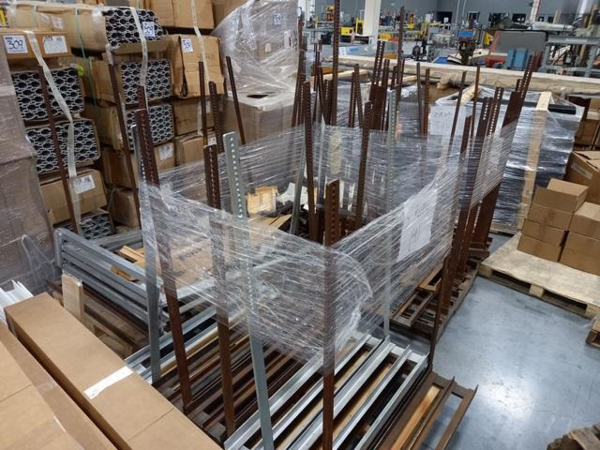 LOT: (100 approx.) Pallets of Assorted Materials Which Include, Metal Parts for Screens, Aluminum - Image 116 of 148