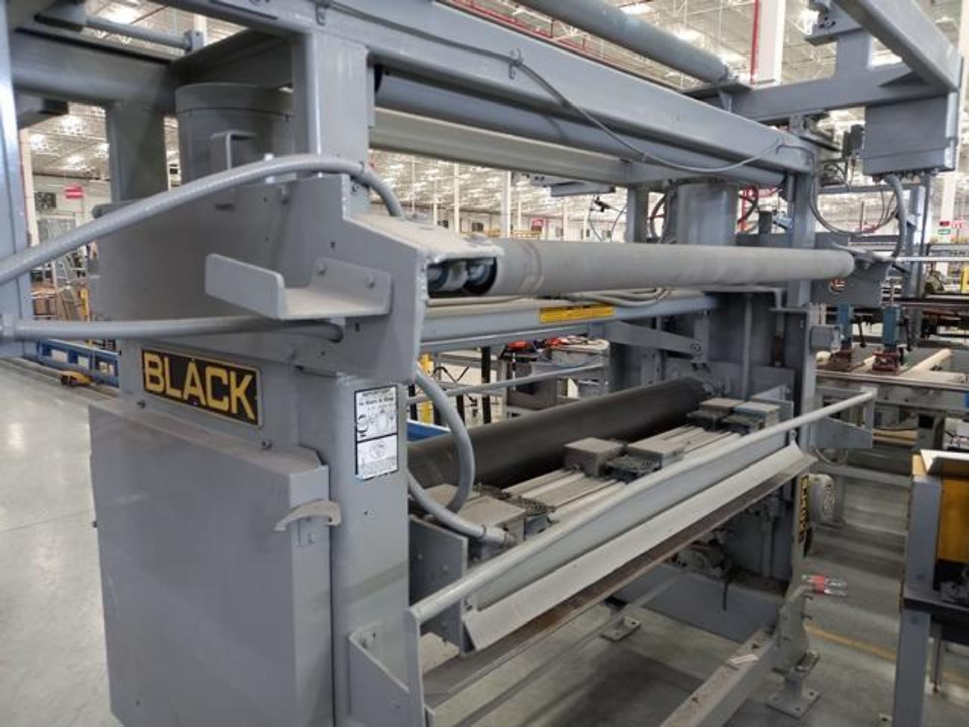 Black Laminating Machine with Accessories (Used), S/N: 185551: Working Width 67", Control Panel, 5-