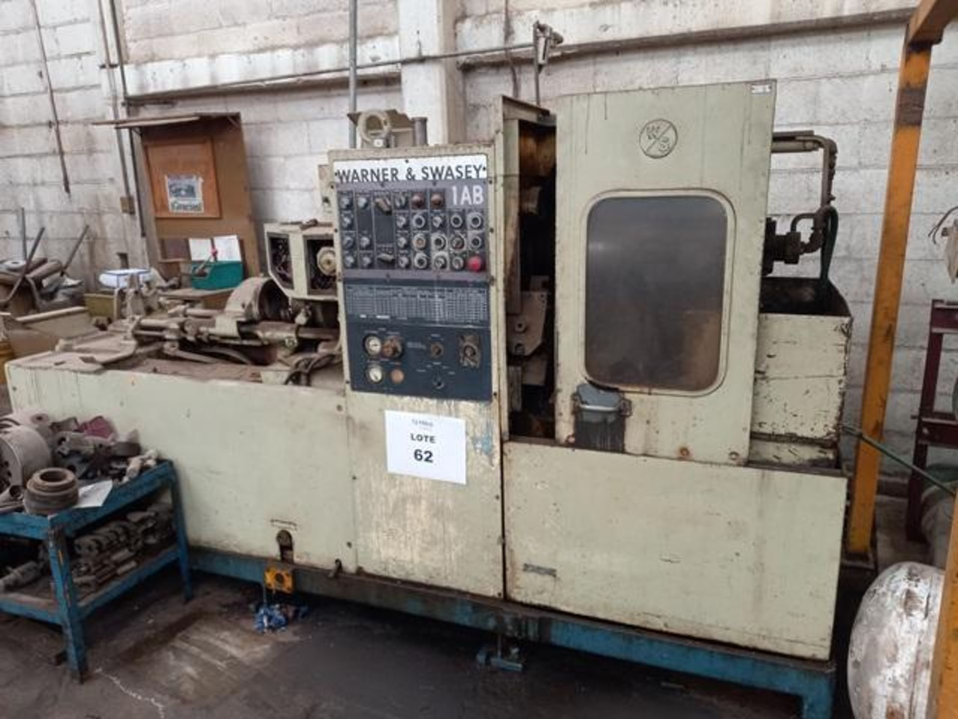The Warner & Swasey Co 1AB M-3880 Chucker Lathe, S/N: 2232462: Spindle Speeds: 72 to 2026 Rpm,