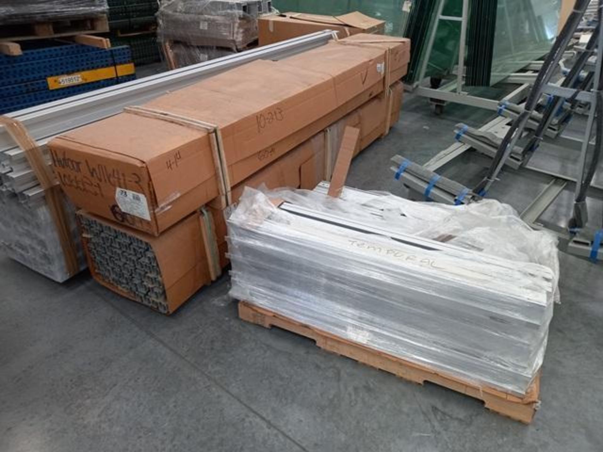 LOT: (100 approx.) Pallets of Assorted Materials Which Include, Metal Parts for Screens, Aluminum - Image 6 of 148