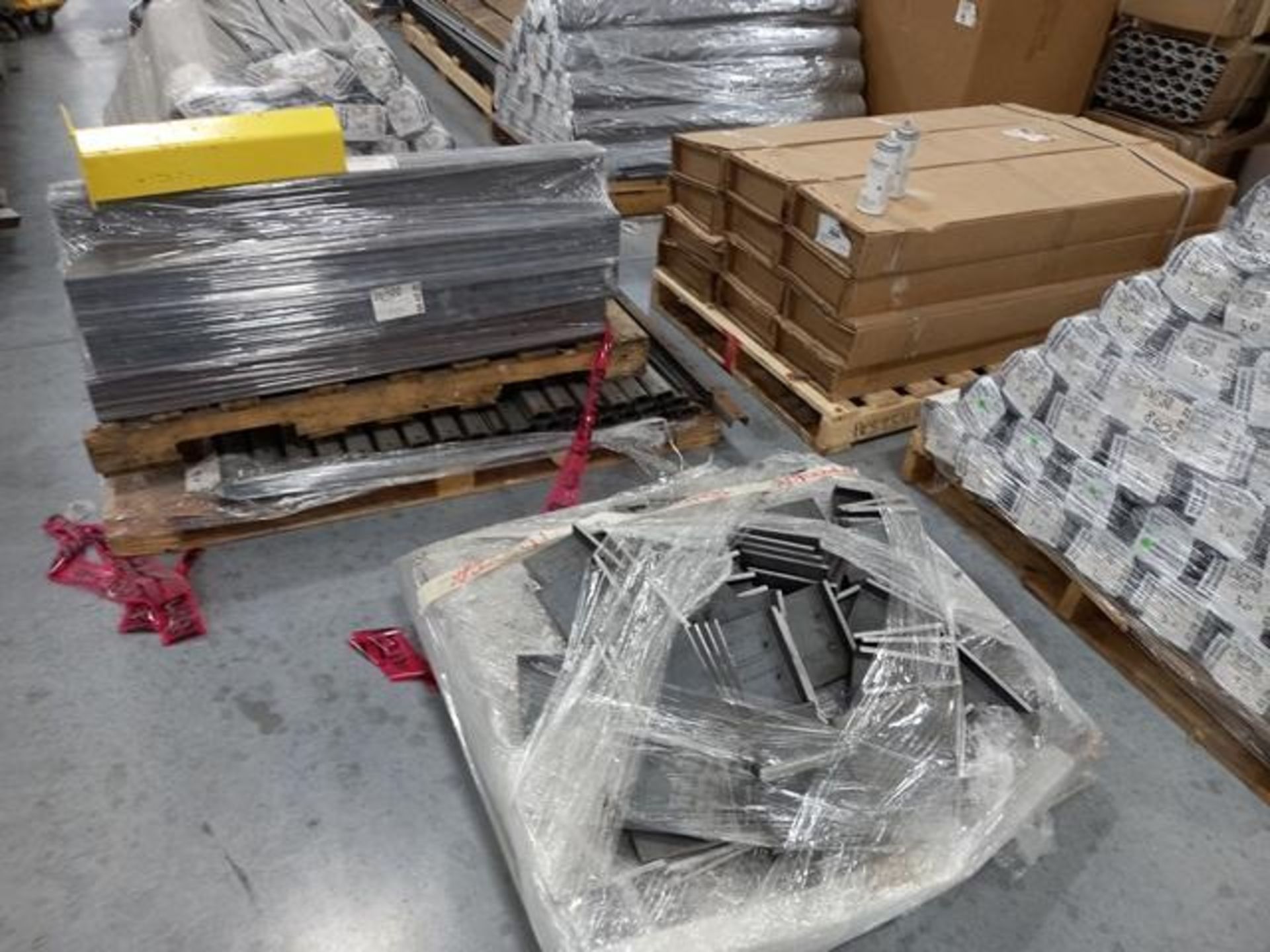 LOT: (100 approx.) Pallets of Assorted Materials Which Include, Metal Parts for Screens, Aluminum - Image 68 of 148