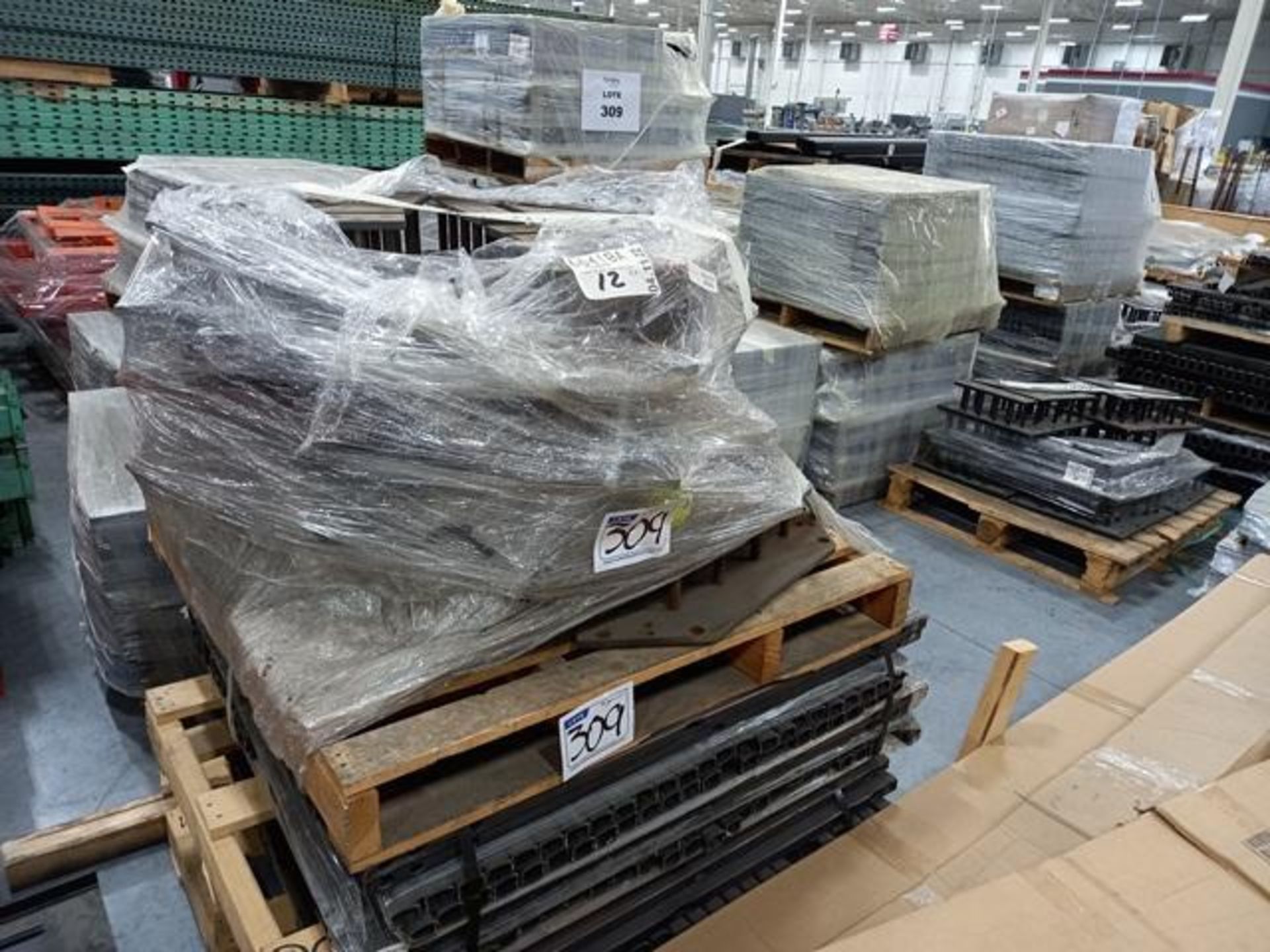 LOT: (100 approx.) Pallets of Assorted Materials Which Include, Metal Parts for Screens, Aluminum - Image 105 of 148