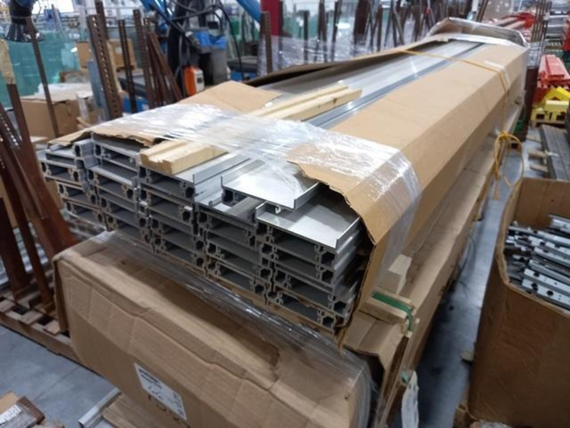 LOT: (100 approx.) Pallets of Assorted Materials Which Include, Metal Parts for Screens, Aluminum - Image 99 of 148
