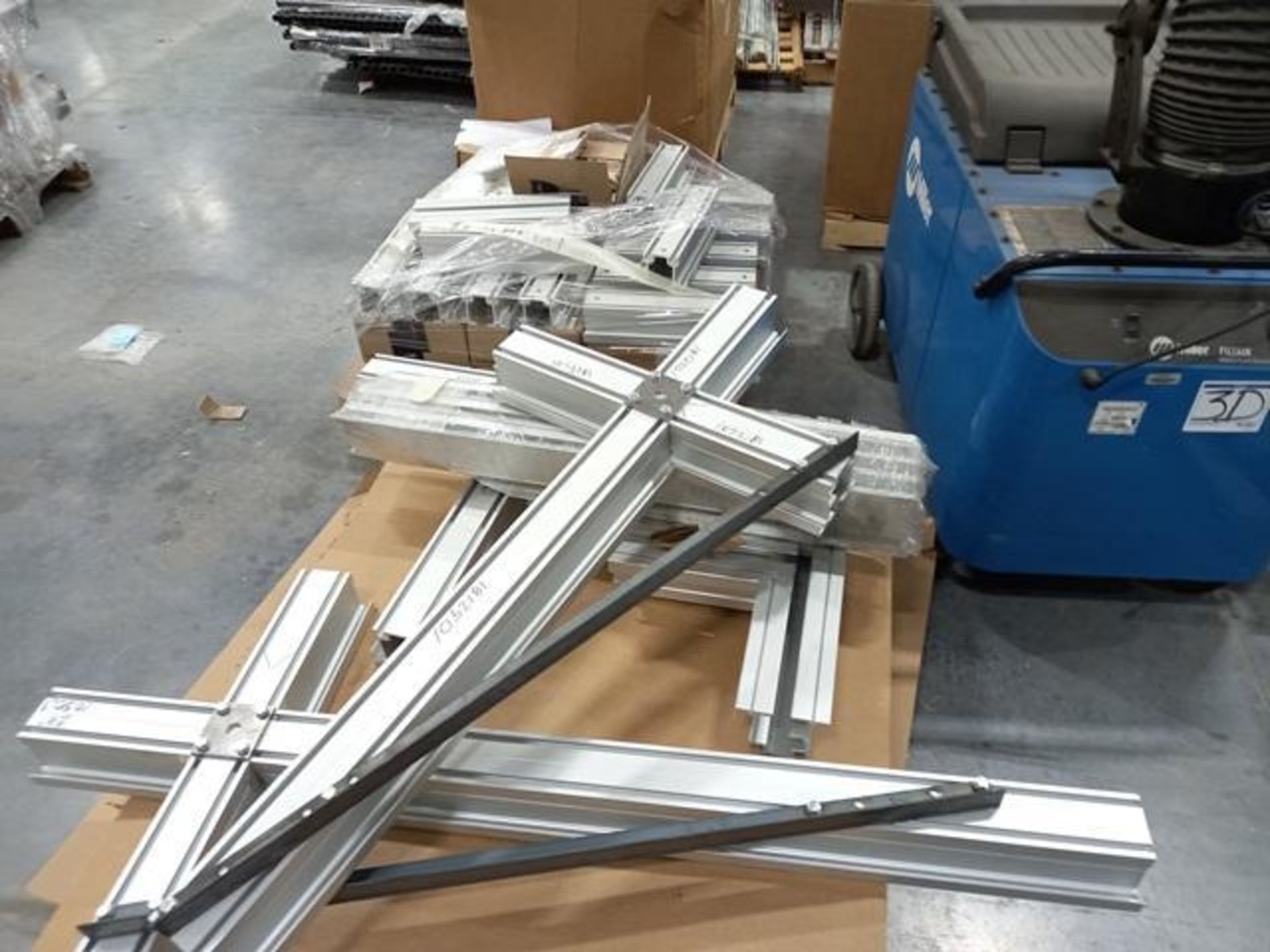 LOT: (100 approx.) Pallets of Assorted Materials Which Include, Metal Parts for Screens, Aluminum - Image 89 of 148