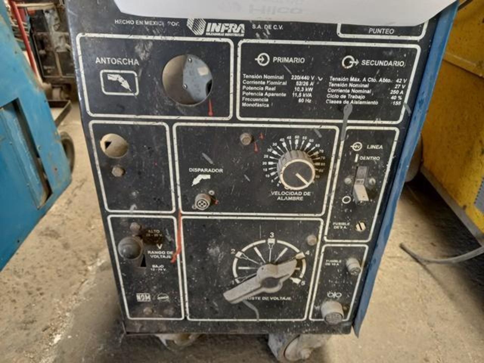 Infra MM-250 SP Welding Machine: 250 Amp Capacity on One Phase (Label: 18) (Location: Pachuca, - Image 2 of 9