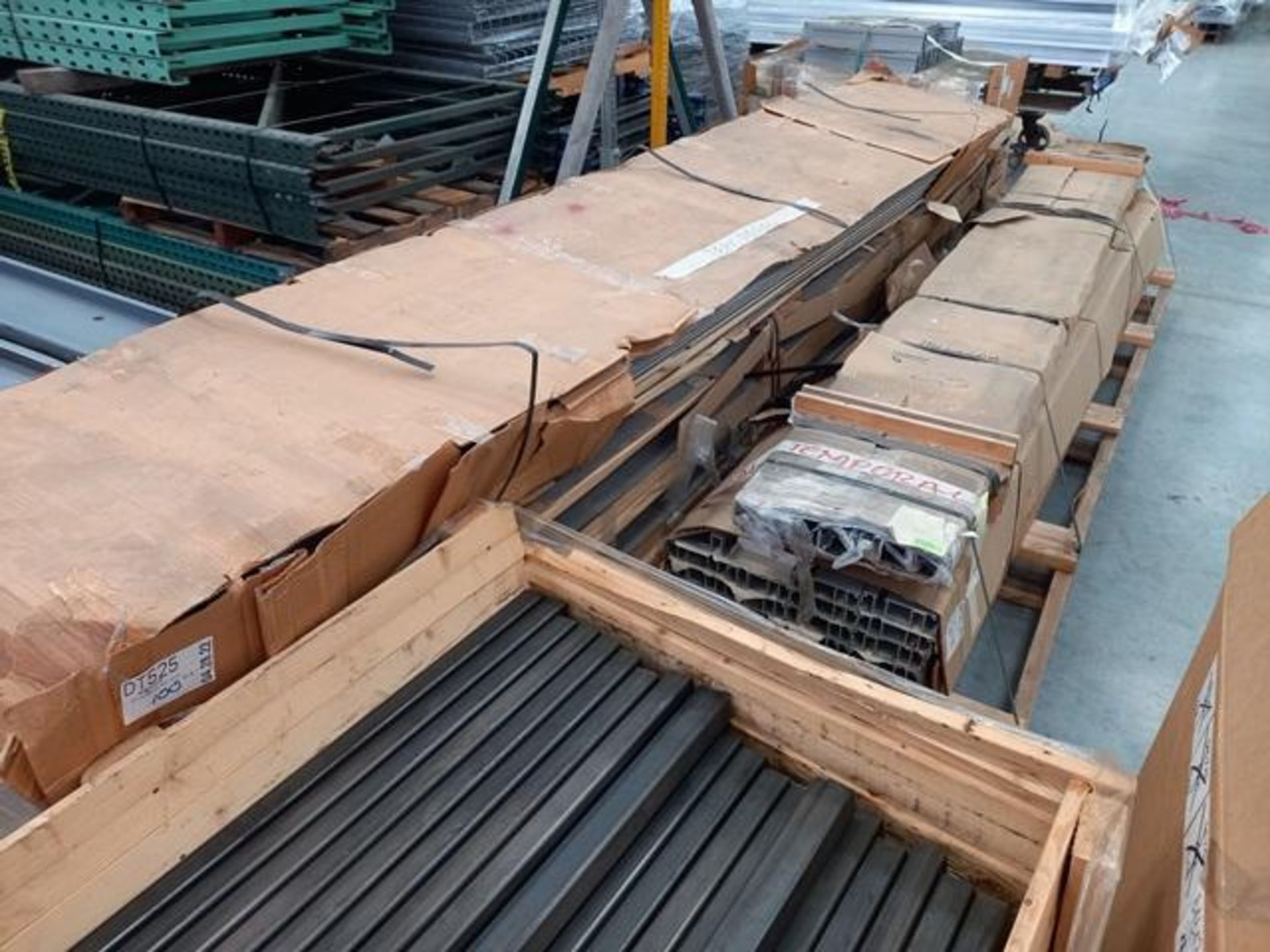 LOT: (100 approx.) Pallets of Assorted Materials Which Include, Metal Parts for Screens, Aluminum - Image 135 of 148