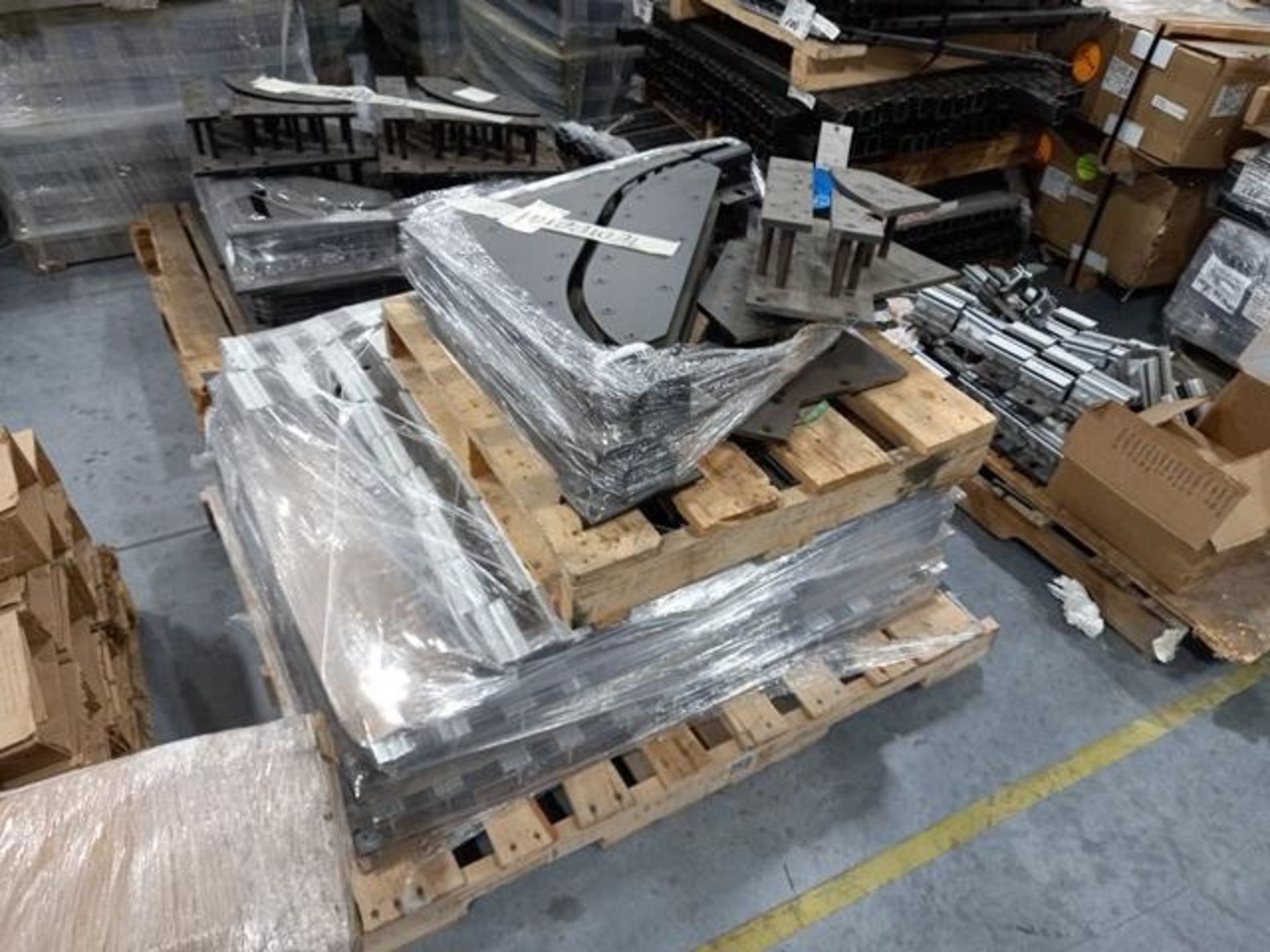 LOT: (100 approx.) Pallets of Assorted Materials Which Include, Metal Parts for Screens, Aluminum - Image 43 of 148