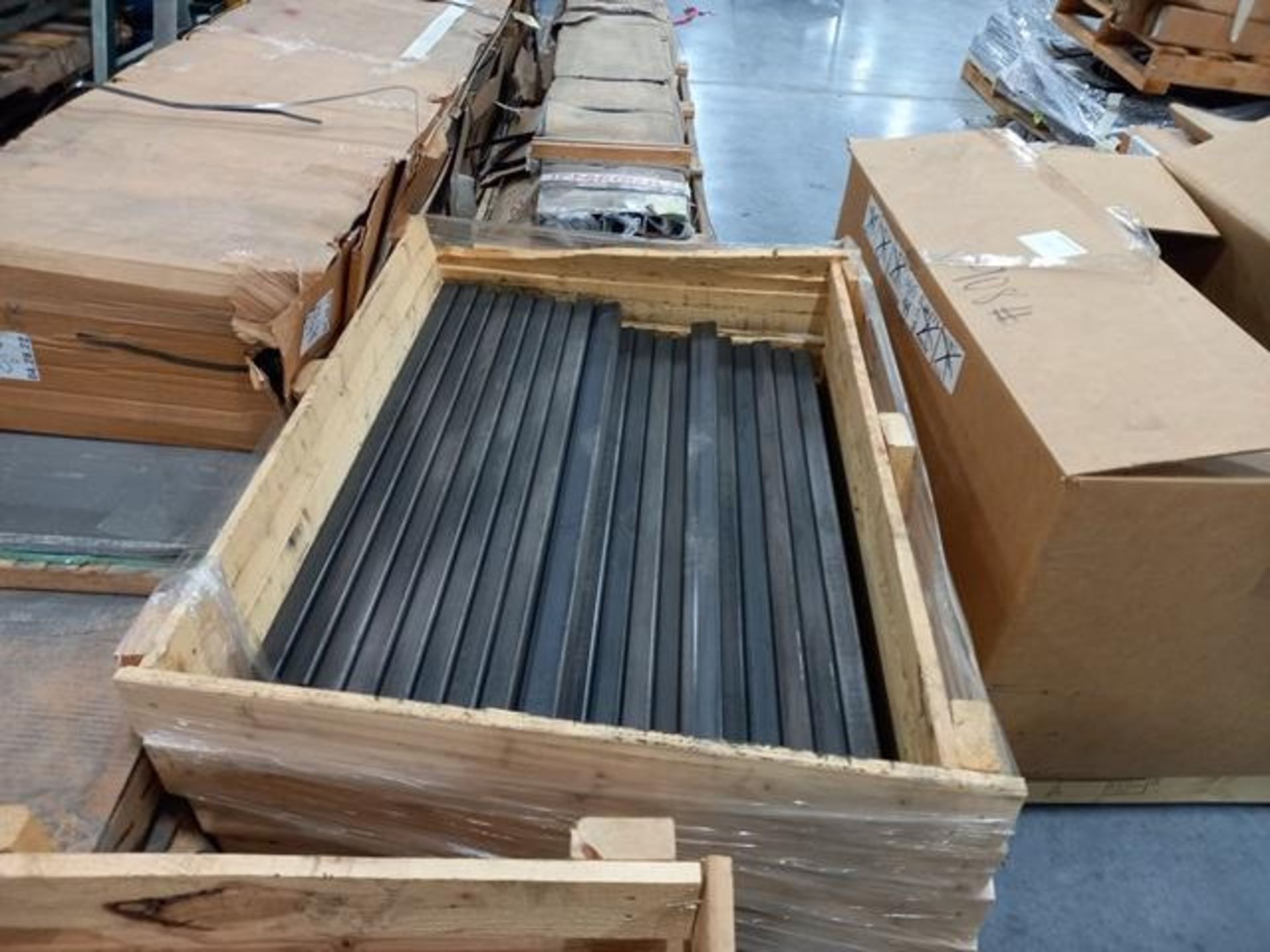 LOT: (100 approx.) Pallets of Assorted Materials Which Include, Metal Parts for Screens, Aluminum - Image 51 of 148
