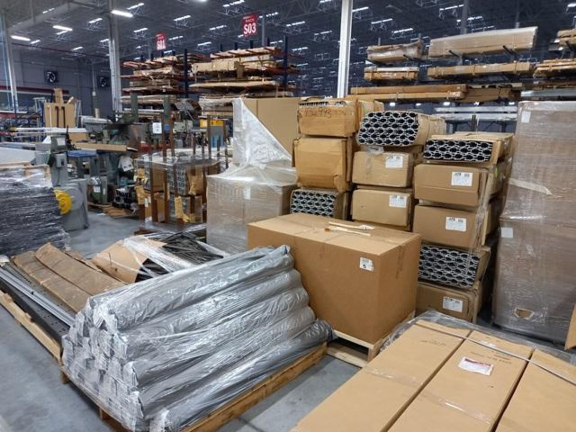 LOT: (100 approx.) Pallets of Assorted Materials Which Include, Metal Parts for Screens, Aluminum - Image 69 of 148