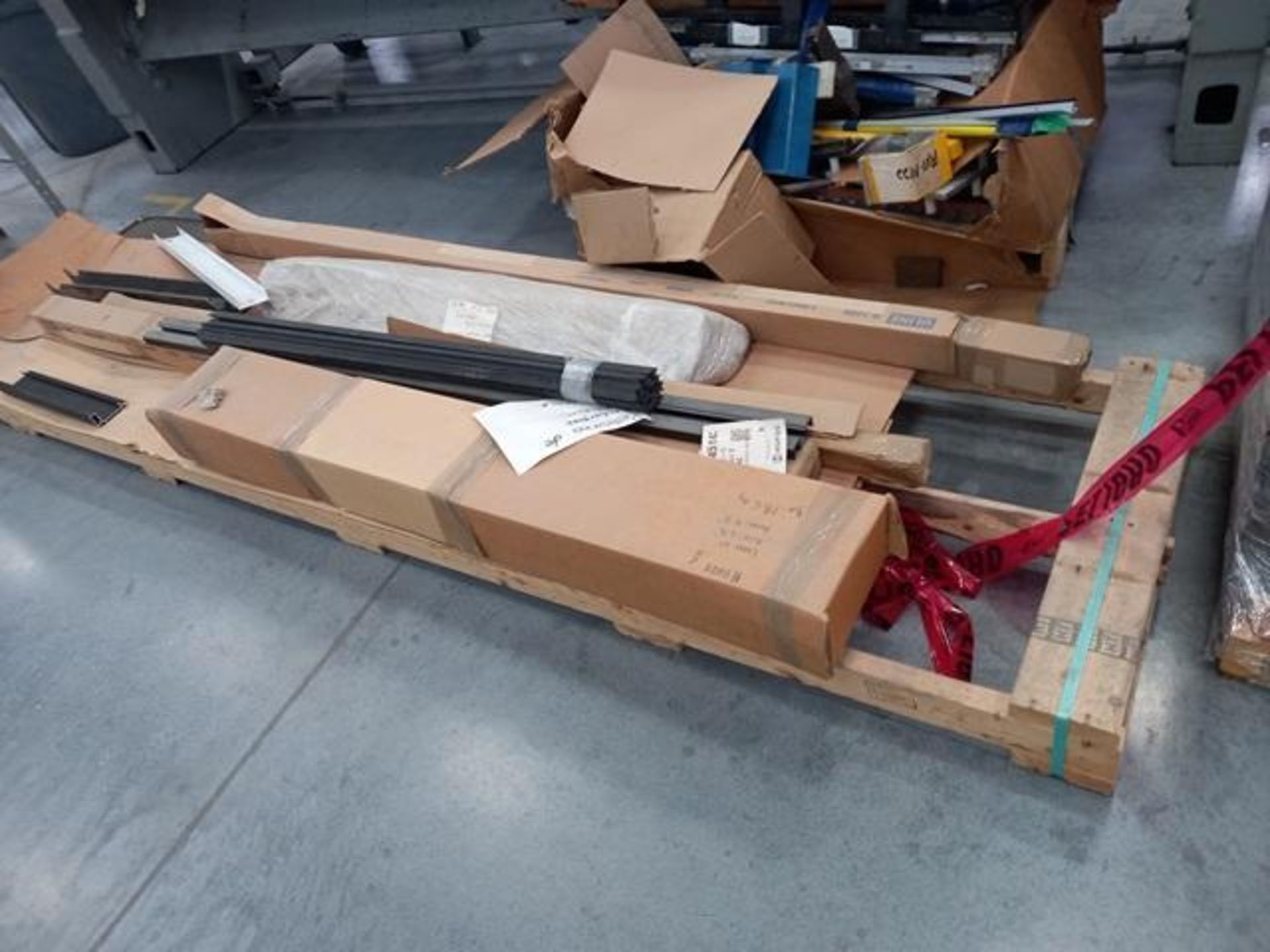 LOT: (100 approx.) Pallets of Assorted Materials Which Include, Metal Parts for Screens, Aluminum - Image 145 of 148
