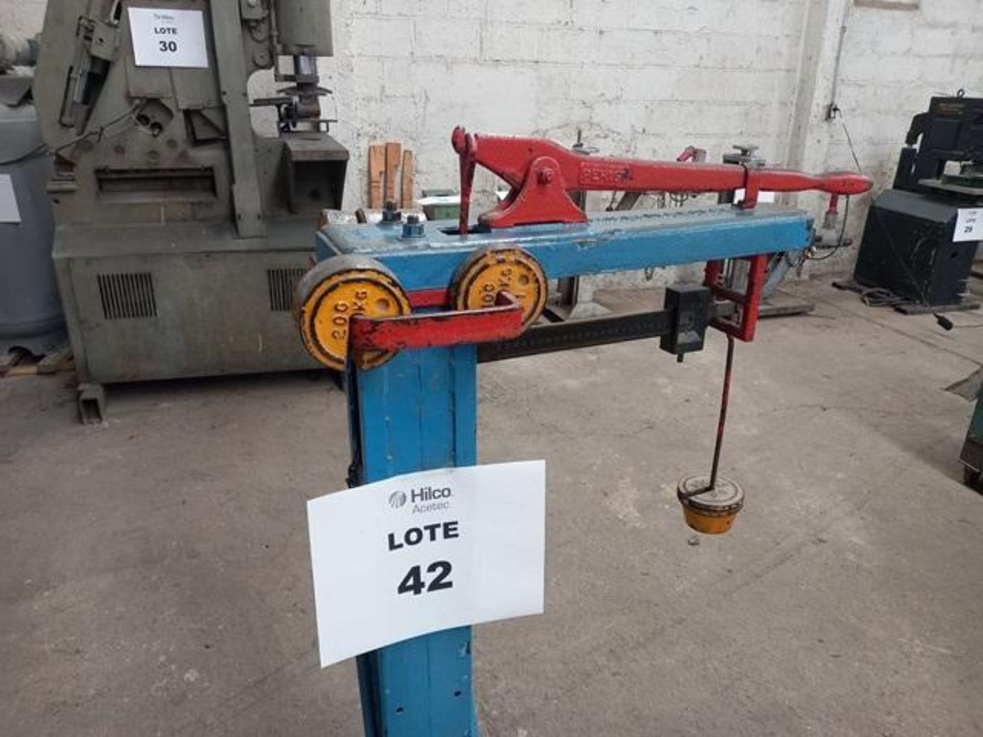 Fairbanks Morse Mechanical Scale: Carbon Steel Frame, on Wheels (Label: 42) (Location: Pachuca, - Image 5 of 10