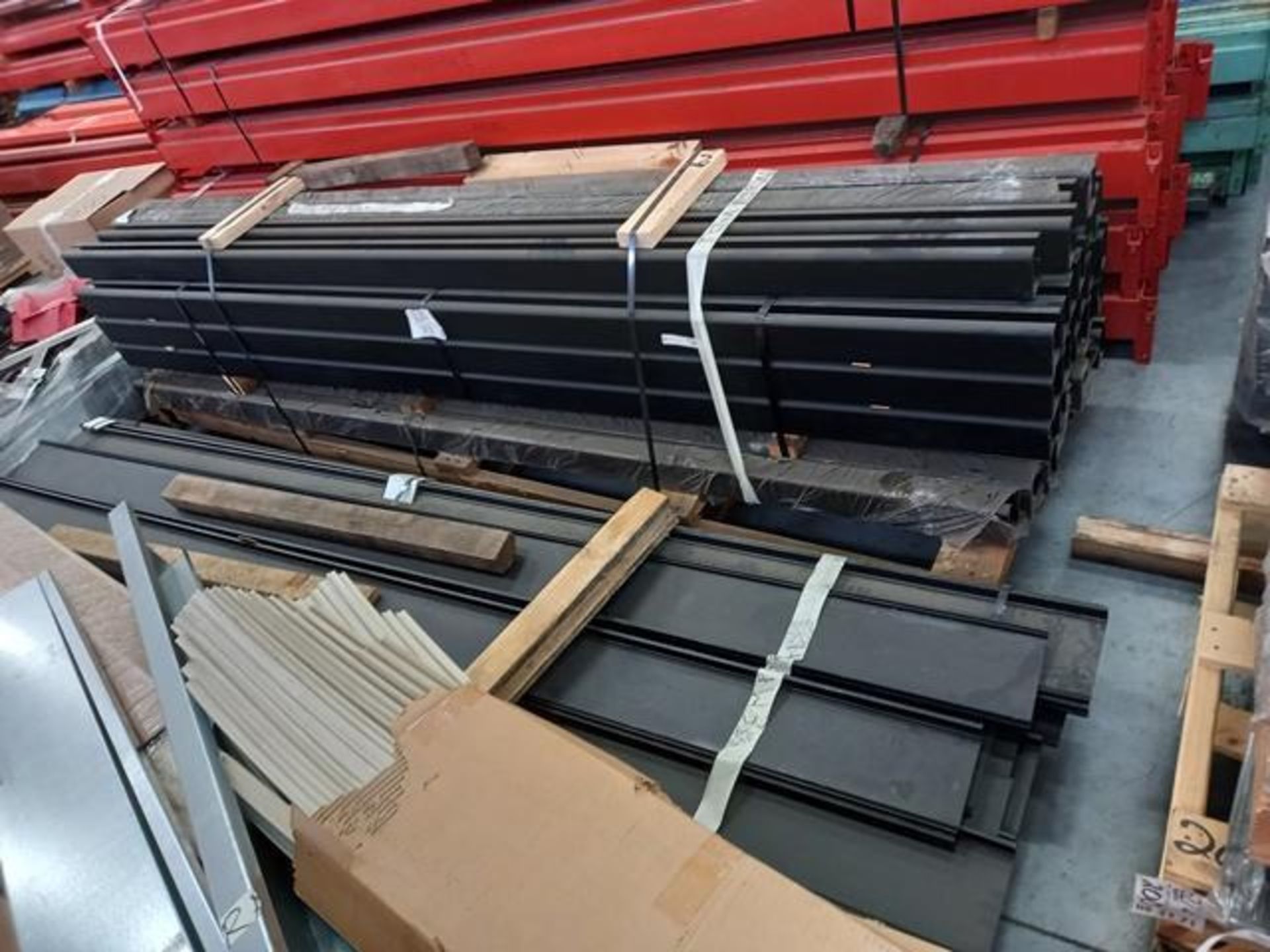 LOT: (100 approx.) Pallets of Assorted Materials Which Include, Metal Parts for Screens, Aluminum - Image 120 of 148