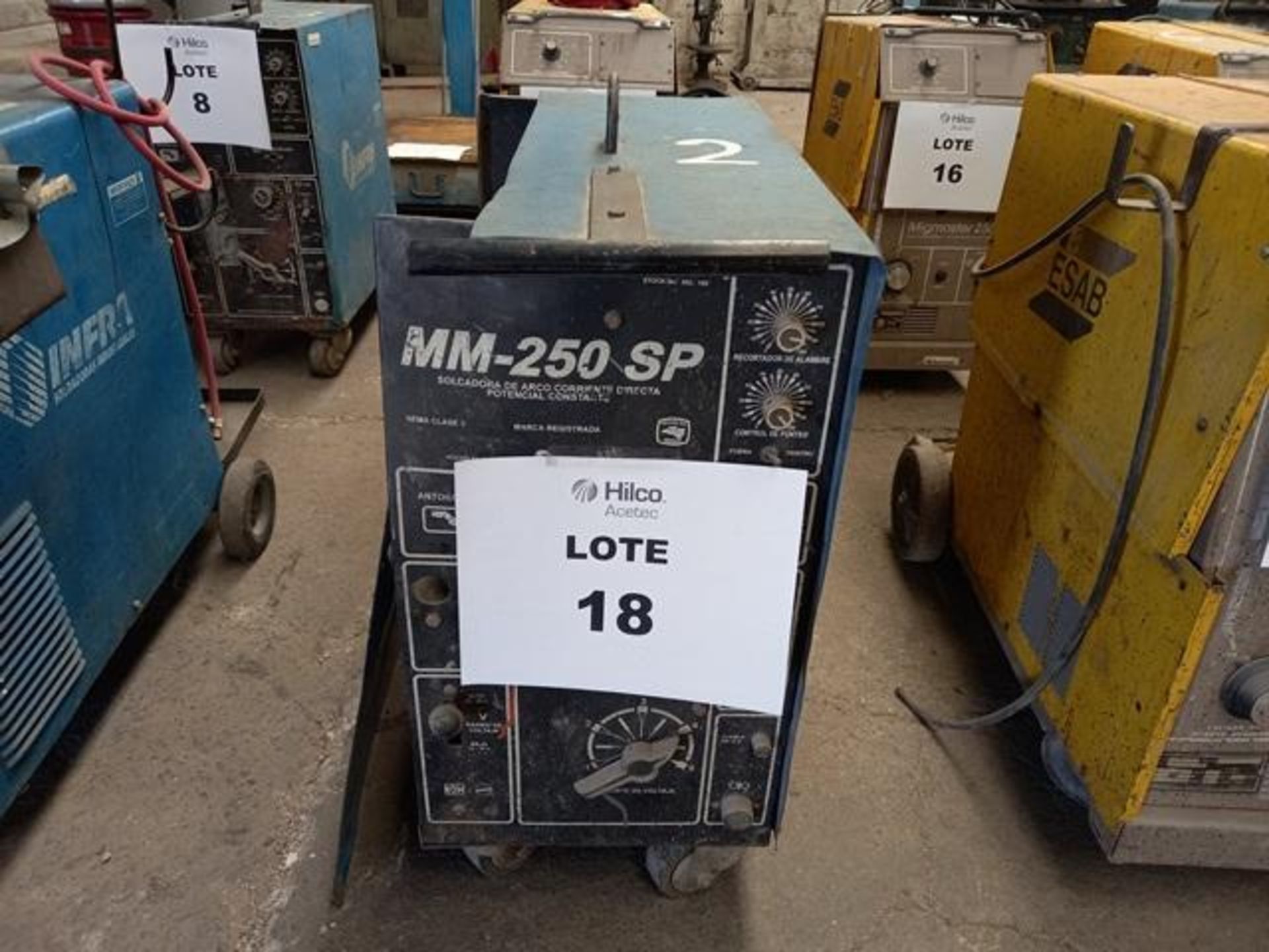 Infra MM-250 SP Welding Machine: 250 Amp Capacity on One Phase (Label: 18) (Location: Pachuca, - Image 4 of 9