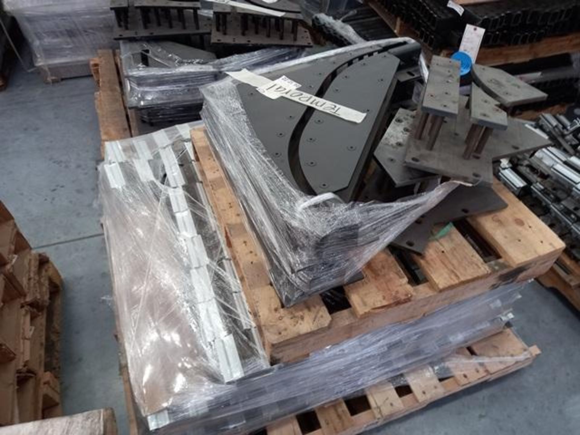 LOT: (100 approx.) Pallets of Assorted Materials Which Include, Metal Parts for Screens, Aluminum - Image 123 of 148