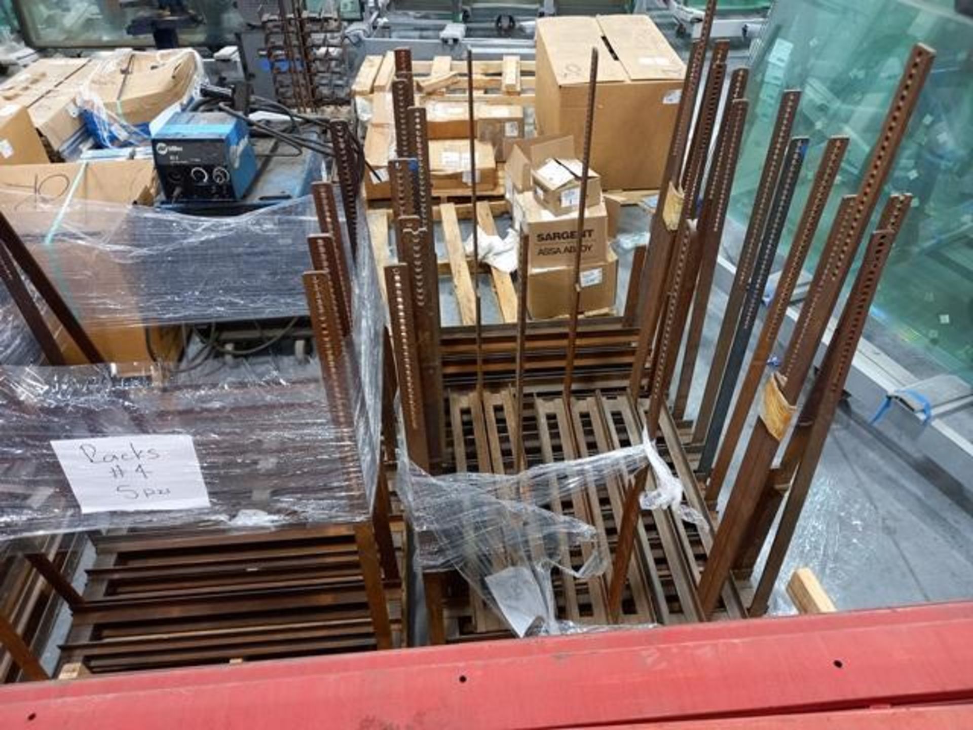 LOT: (100 approx.) Pallets of Assorted Materials Which Include, Metal Parts for Screens, Aluminum - Image 113 of 148