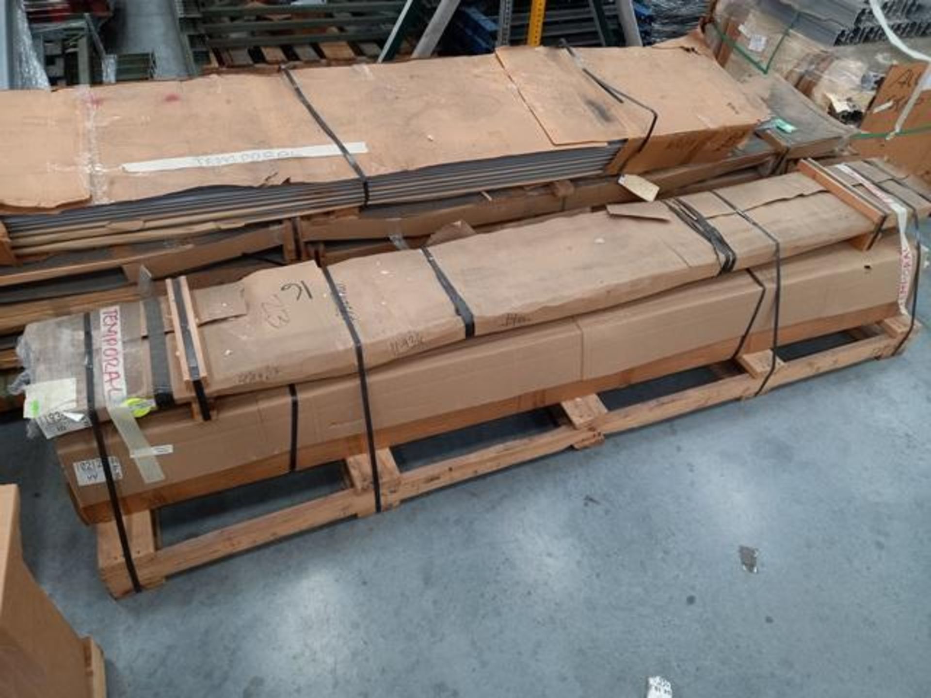LOT: (100 approx.) Pallets of Assorted Materials Which Include, Metal Parts for Screens, Aluminum - Image 138 of 148