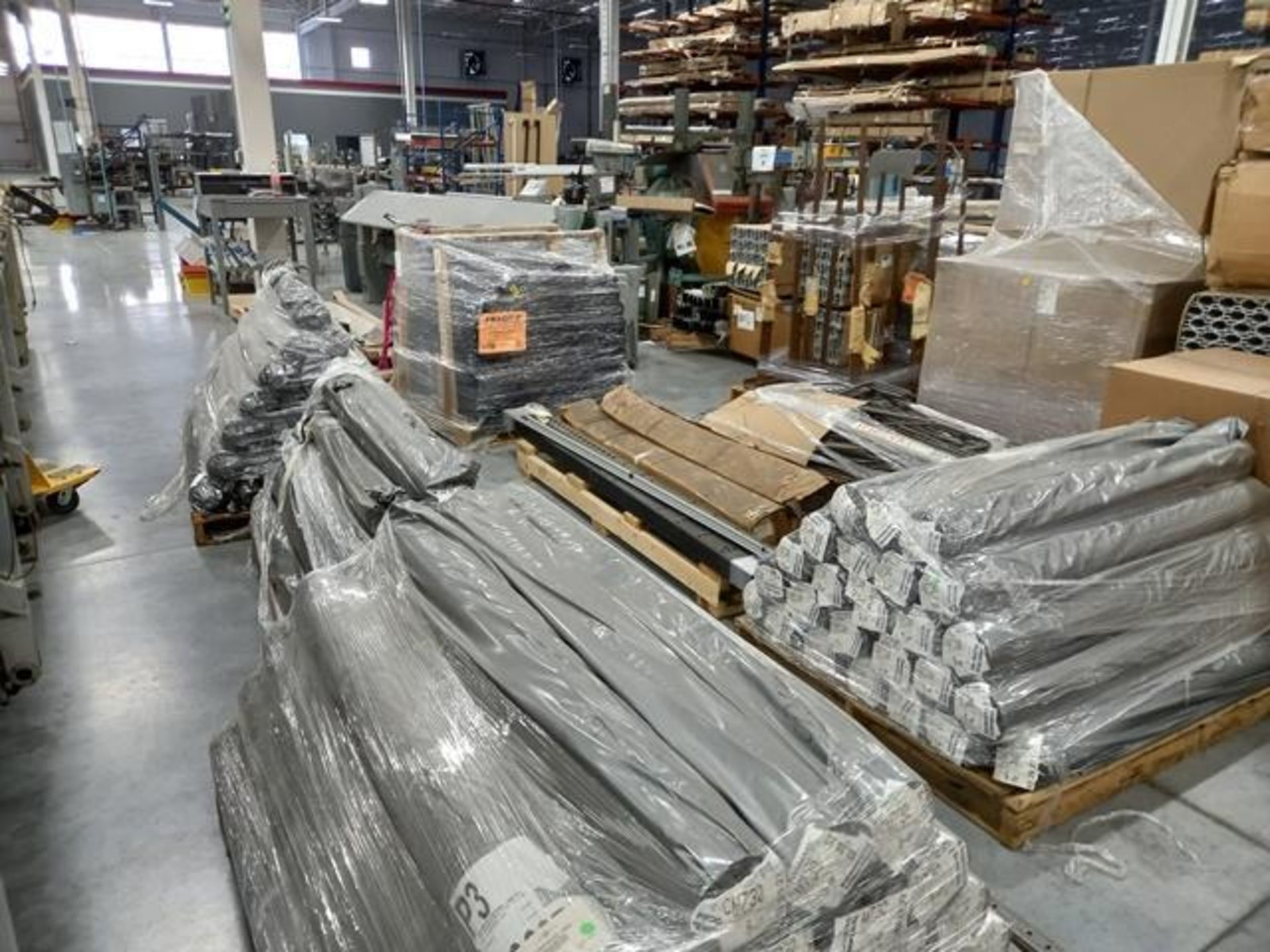 LOT: (100 approx.) Pallets of Assorted Materials Which Include, Metal Parts for Screens, Aluminum - Image 70 of 148