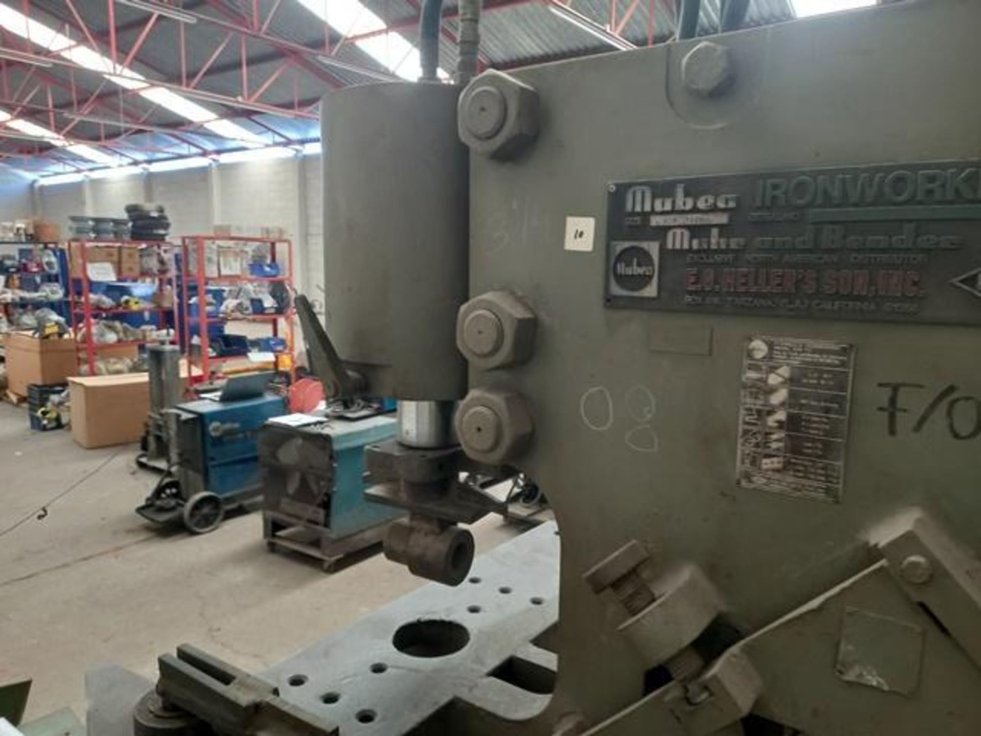 Mubea HIW 1000 Punching Machine, S/N: Illegible: Estimated Punching Capacity of 1000kn for a Maximum - Image 12 of 14