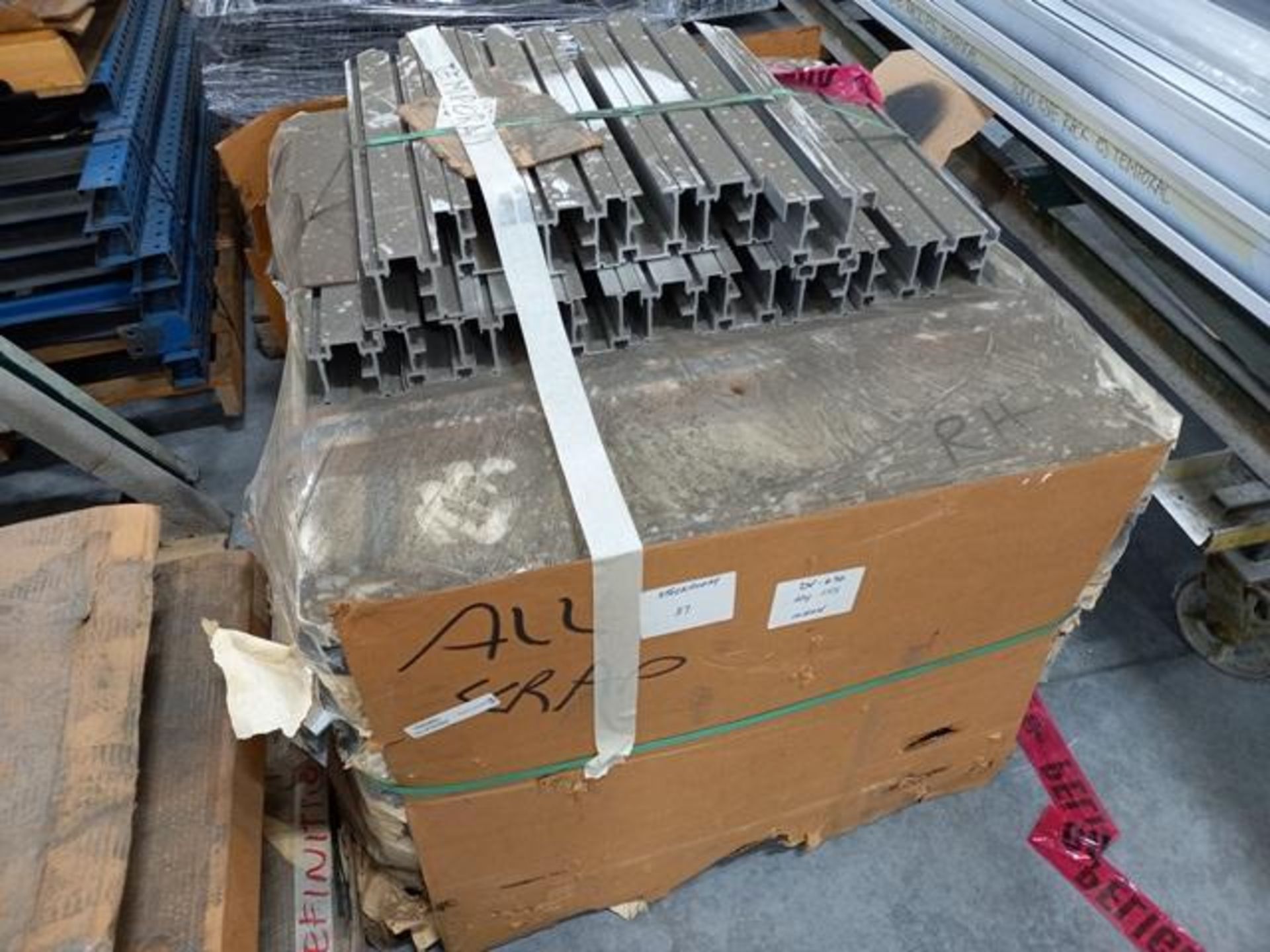 LOT: (100 approx.) Pallets of Assorted Materials Which Include, Metal Parts for Screens, Aluminum - Image 65 of 148