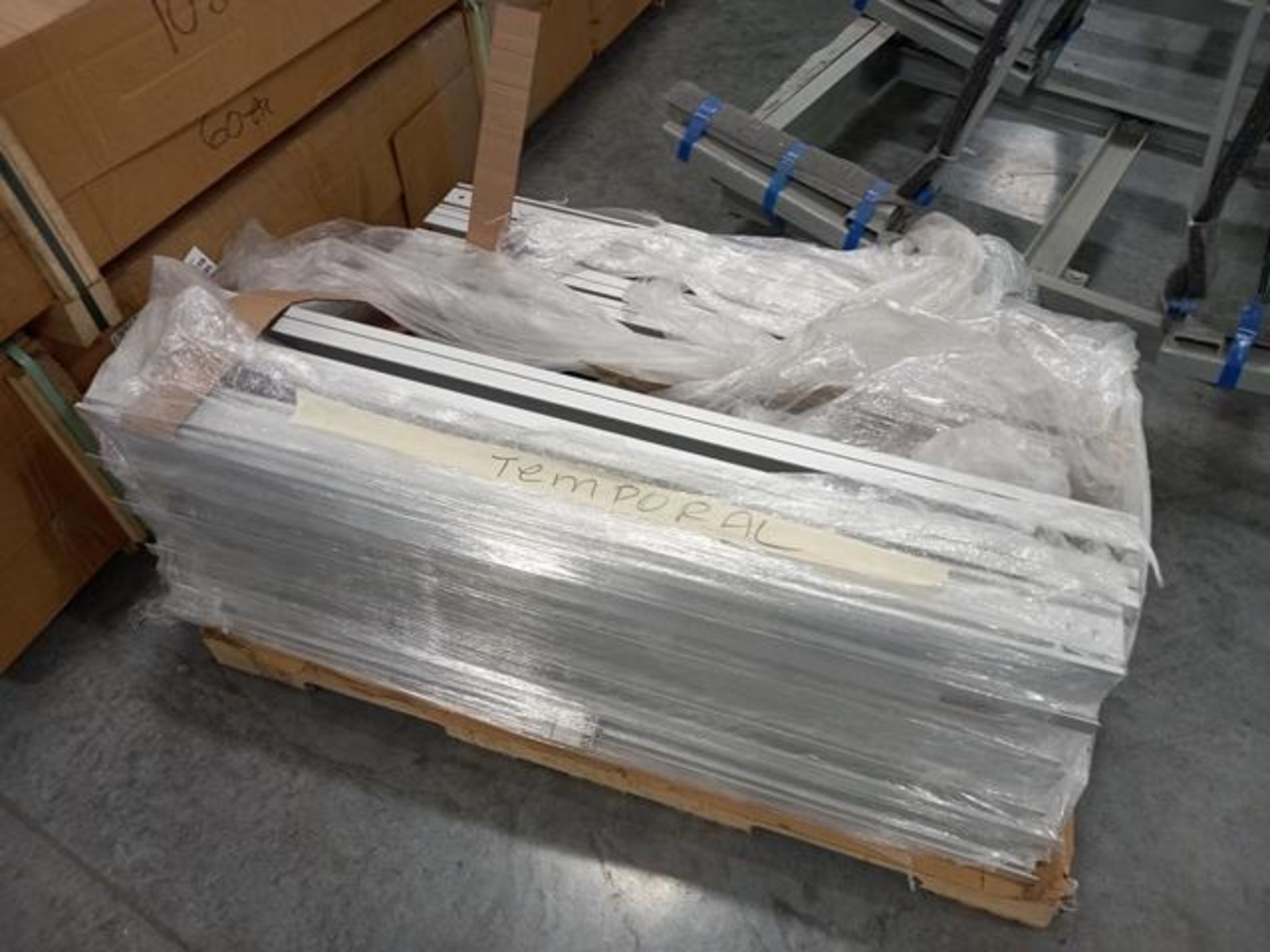 LOT: (100 approx.) Pallets of Assorted Materials Which Include, Metal Parts for Screens, Aluminum - Image 71 of 148