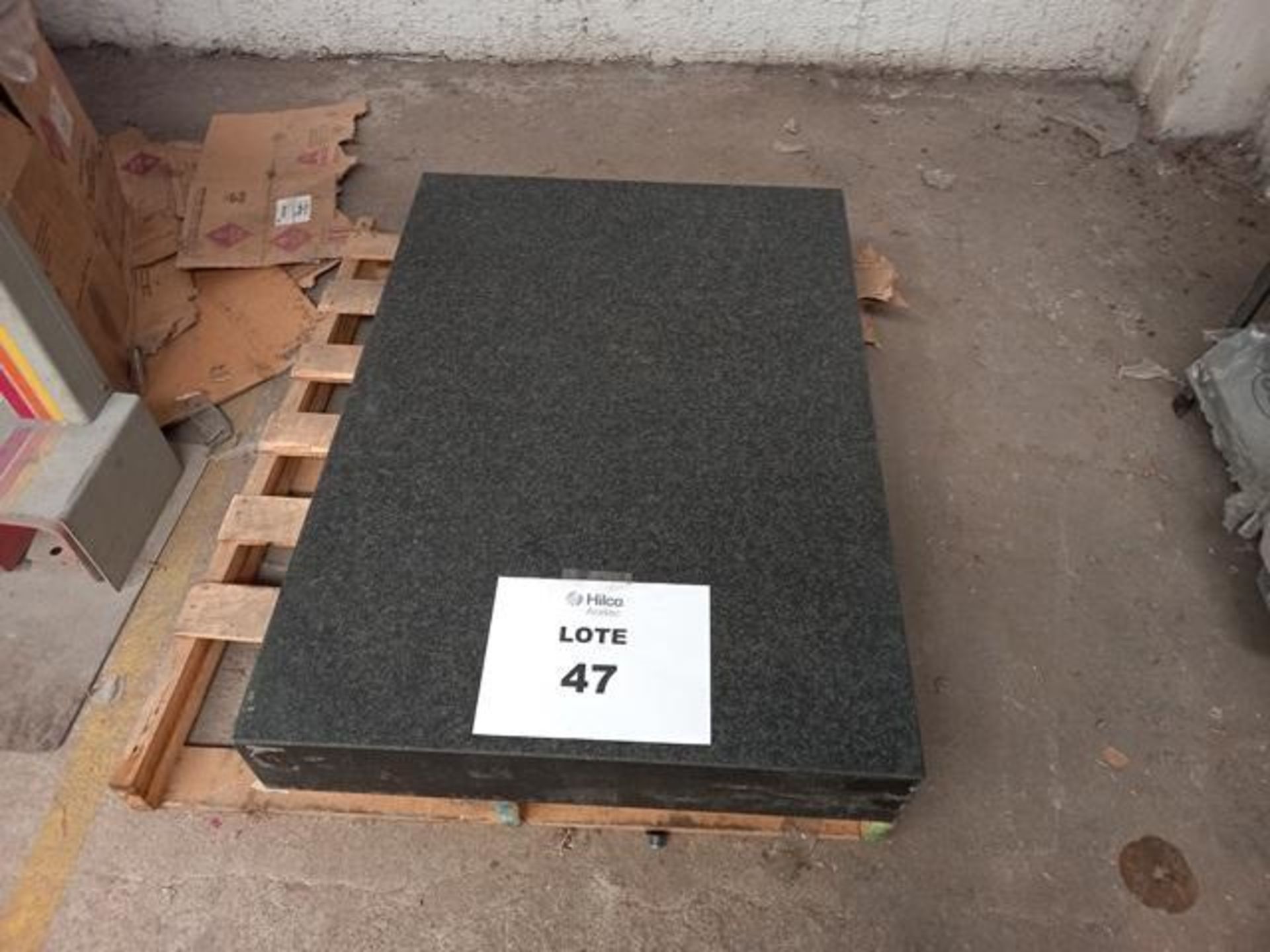 Varallo Sesia P1200 Marble Plate: Size: 45" X 32" X 6" (Label: 47) (Location: Pachuca, Hidalgo) ( - Image 2 of 5
