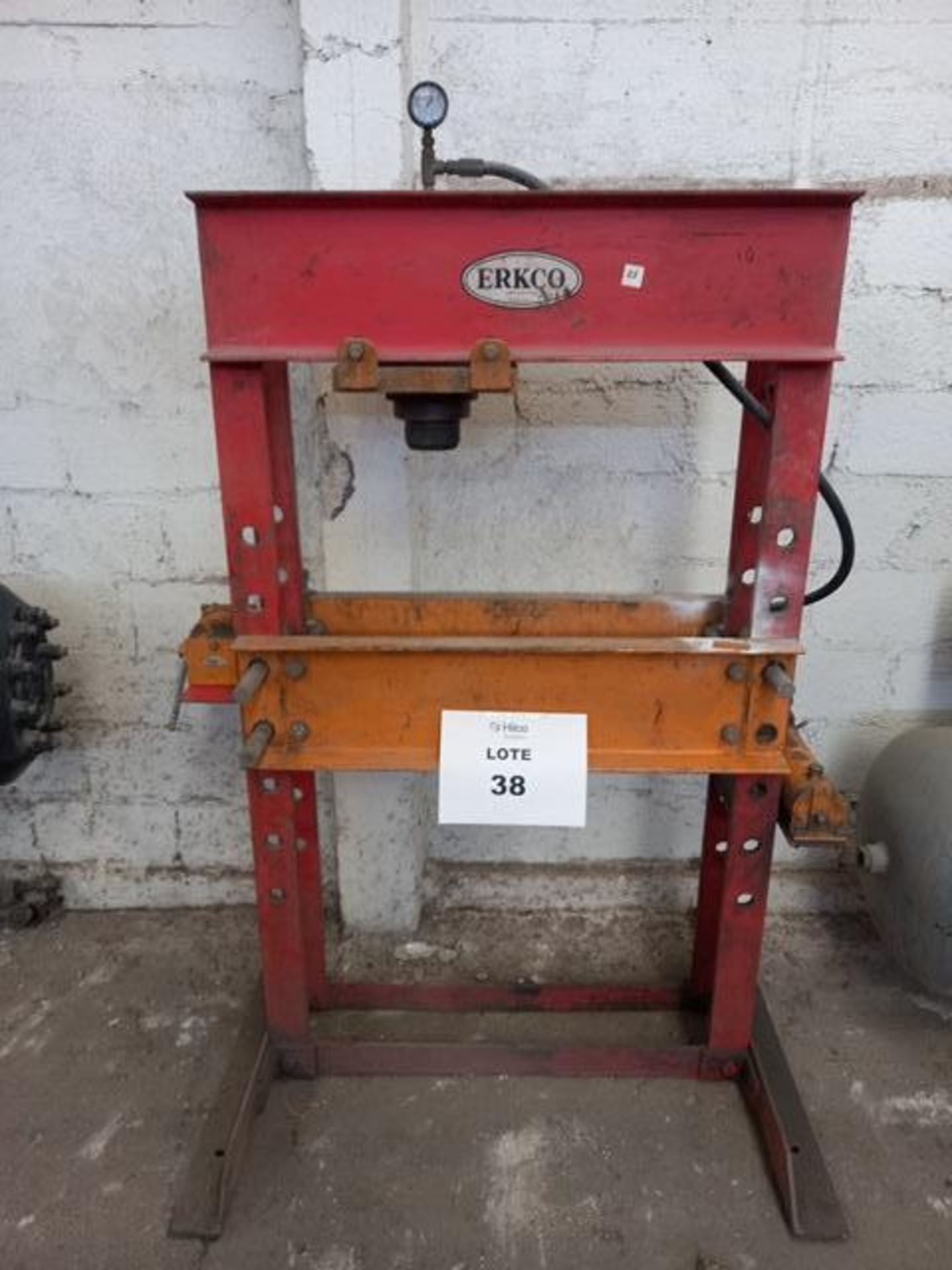 Erkco Press: Incomplete, Carbon Steel Frame only (Label: 38) (Location: Pachuca, Hidalgo) (REMOVAL