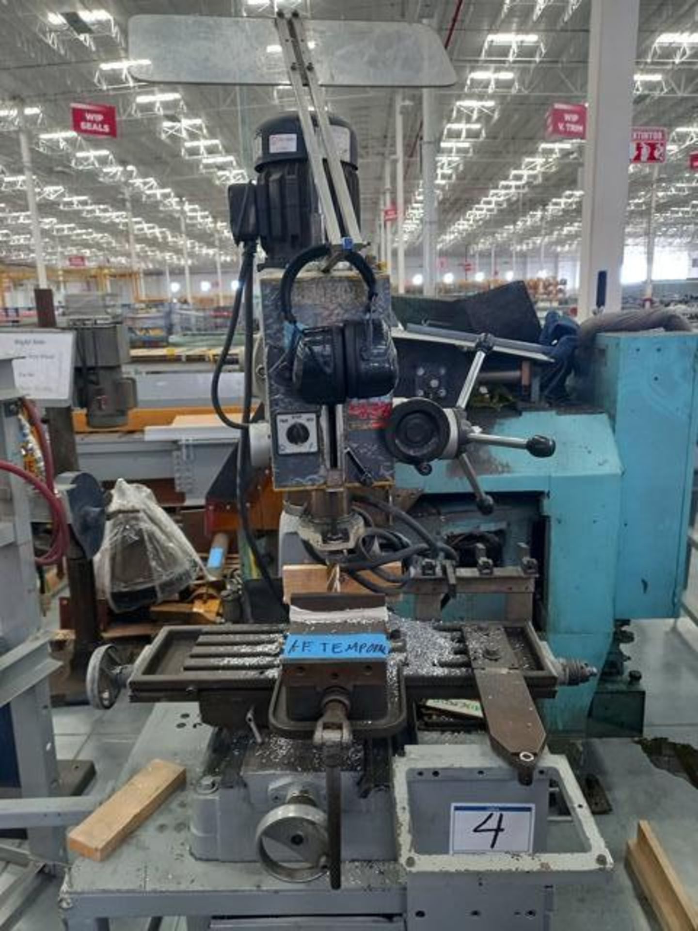 MSC 9512914 Drill Press, S/N: 858539, 6 Speed, 1 HP, 220/440v, X=18", Y=9", Z=6", 28" X 8" Worktable - Image 3 of 6