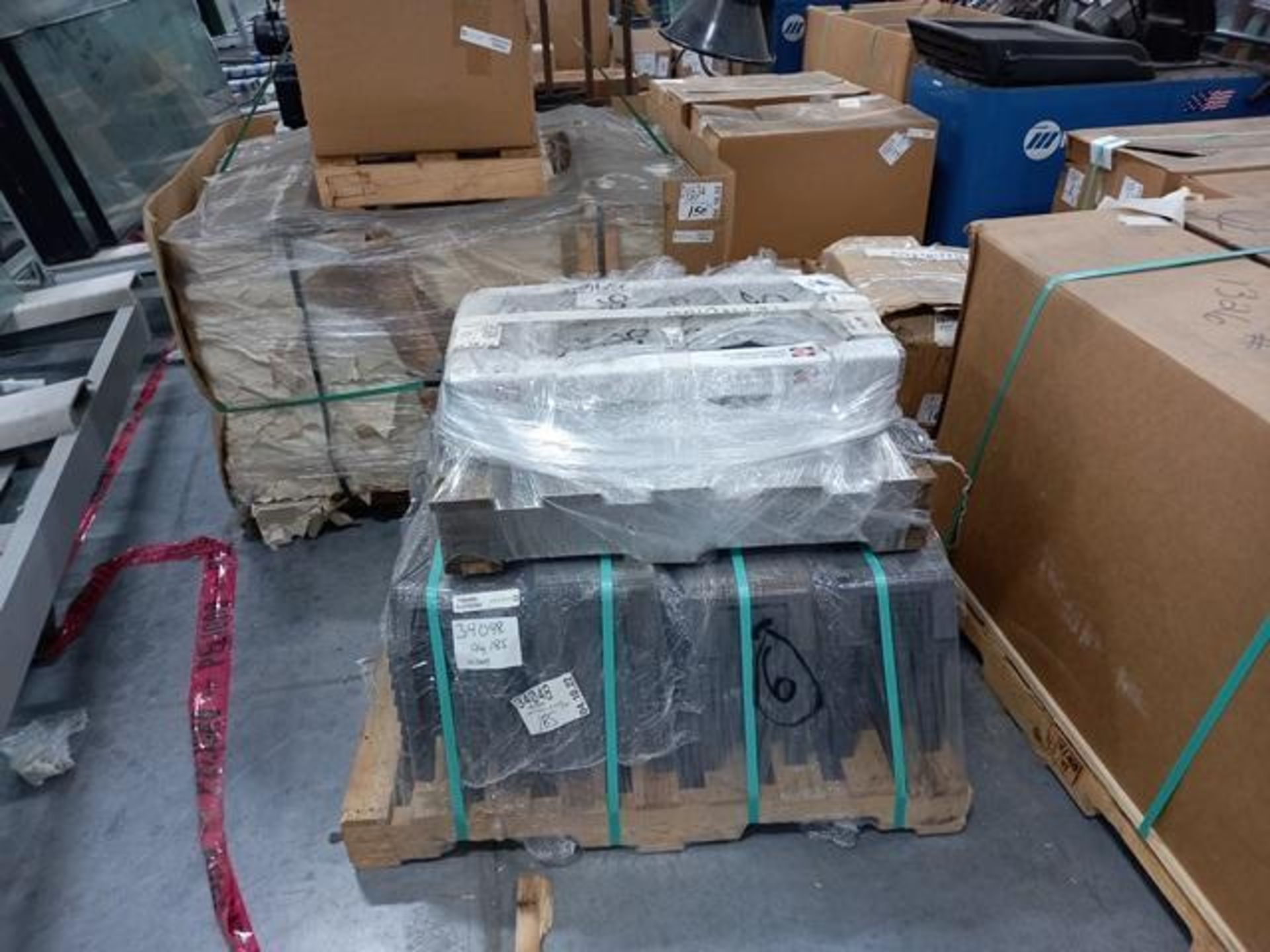 LOT: (100 approx.) Pallets of Assorted Materials Which Include, Metal Parts for Screens, Aluminum - Image 84 of 148