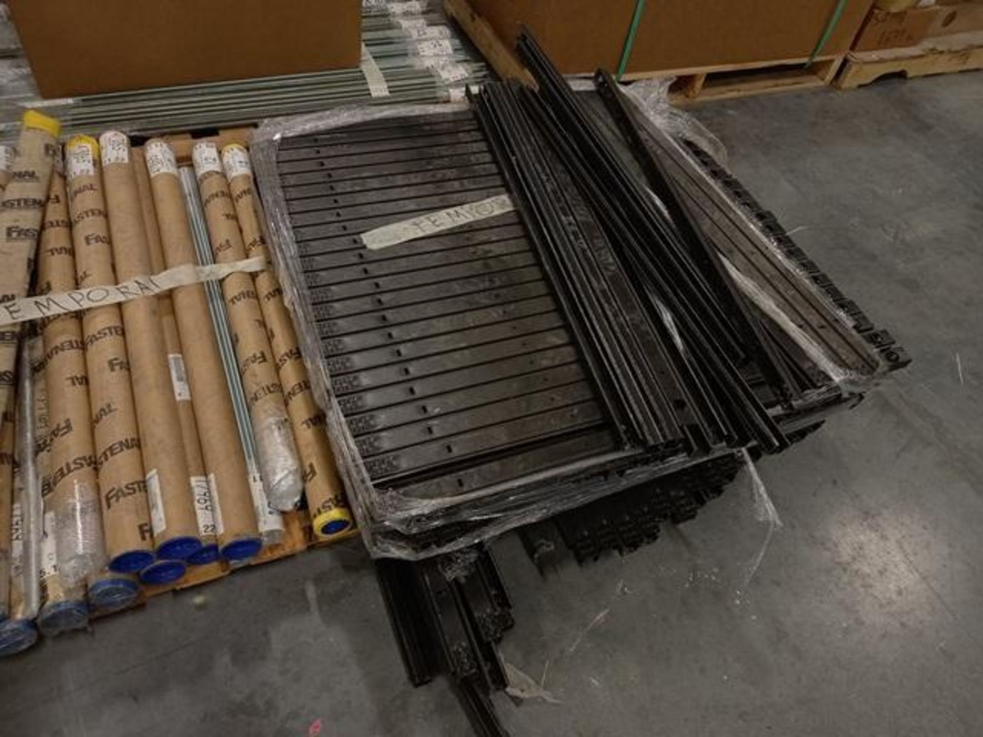 LOT: (100 approx.) Pallets of Assorted Materials Which Include, Metal Parts for Screens, Aluminum - Image 82 of 148