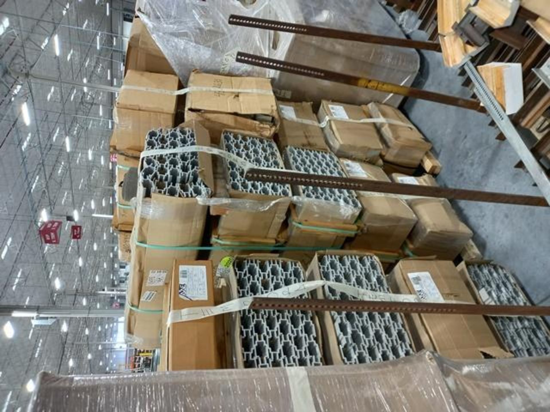 LOT: (100 approx.) Pallets of Assorted Materials Which Include, Metal Parts for Screens, Aluminum - Image 64 of 148