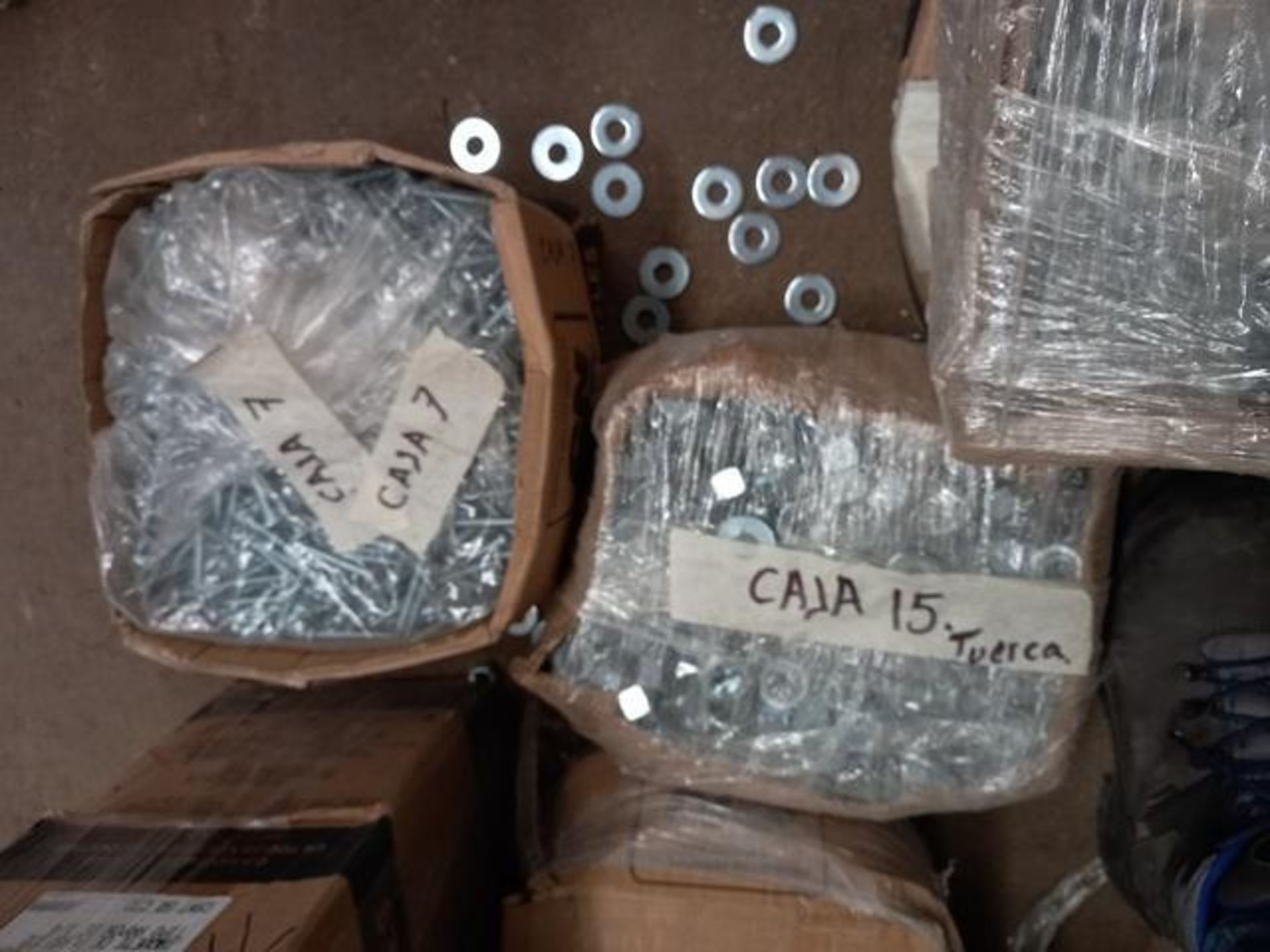 LOT: (50,000 approx.) Assorted Pieces of Hardware Material, Including Bolts, Nuts, Pijas, Plugs, - Image 2 of 17