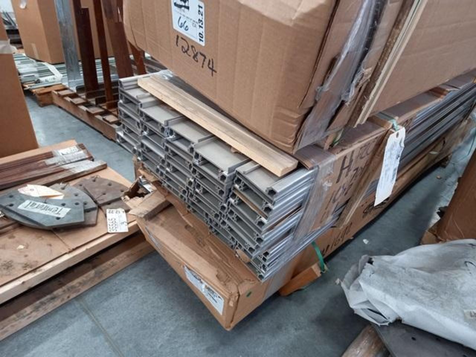 LOT: (100 approx.) Pallets of Assorted Materials Which Include, Metal Parts for Screens, Aluminum - Image 30 of 148