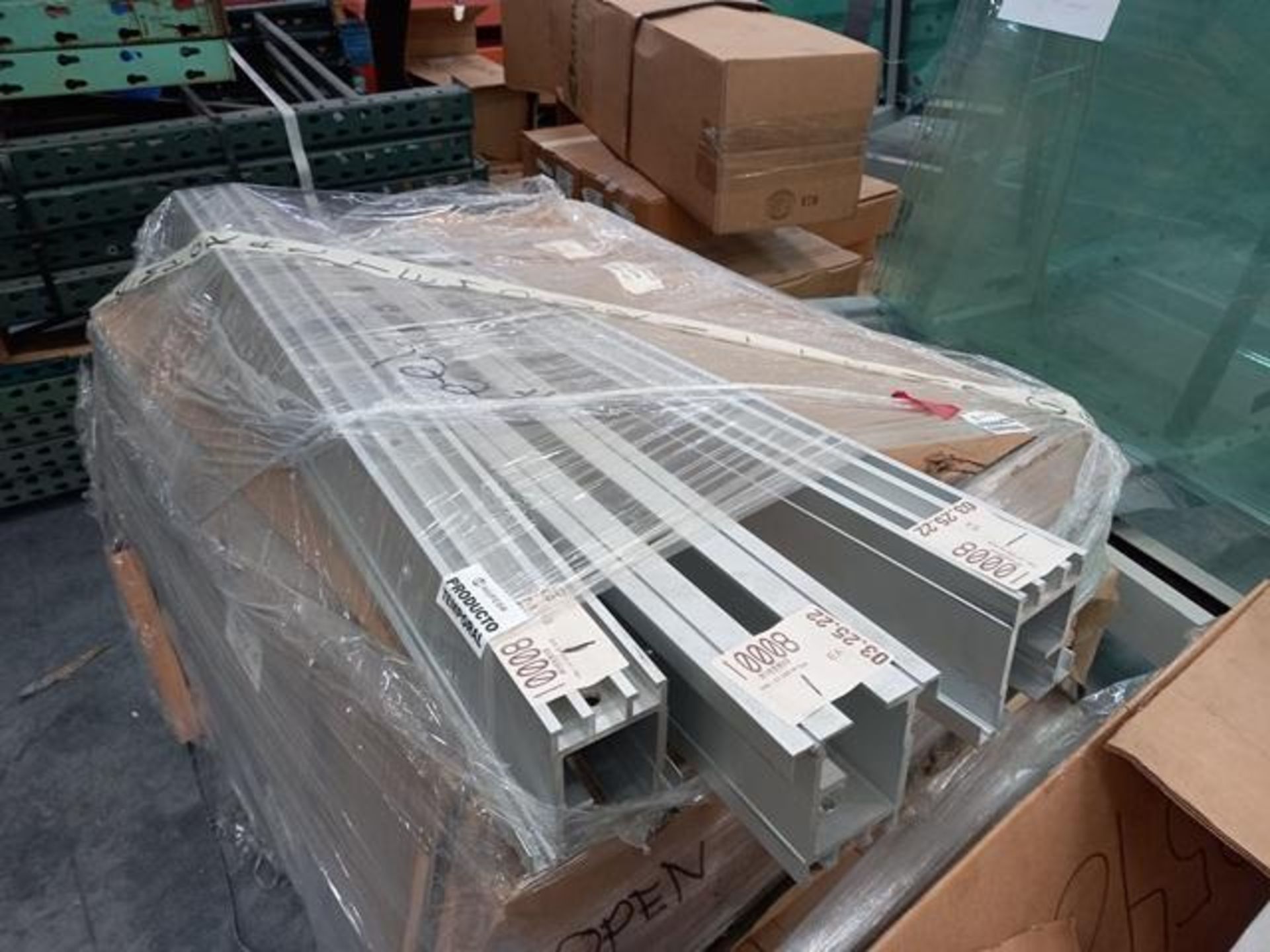 LOT: (100 approx.) Pallets of Assorted Materials Which Include, Metal Parts for Screens, Aluminum - Image 9 of 148