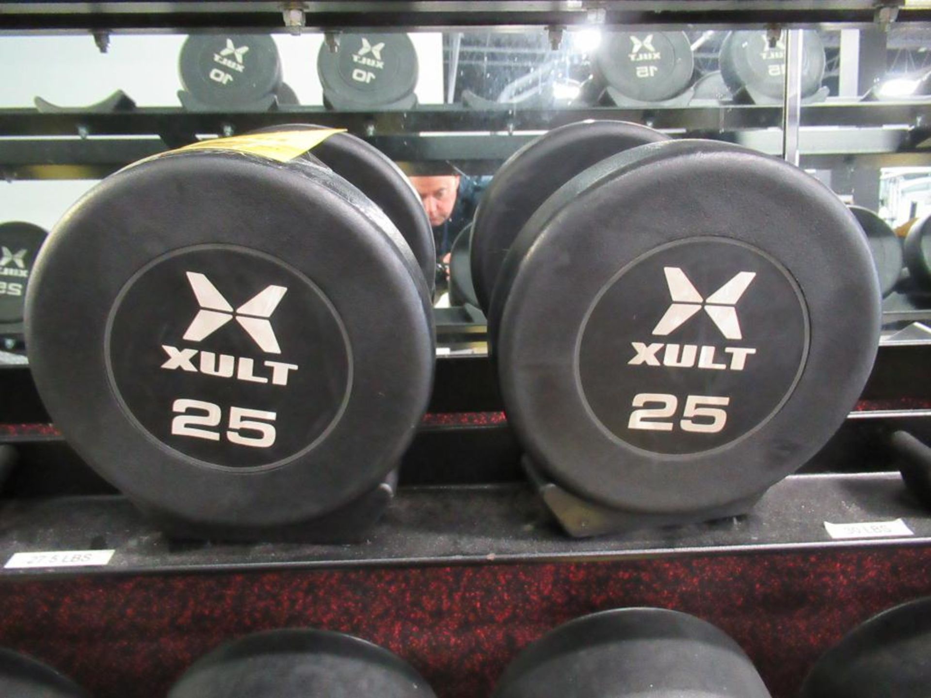 LOT: (2) Xult 25 lbs. Dumbbells - Image 2 of 2