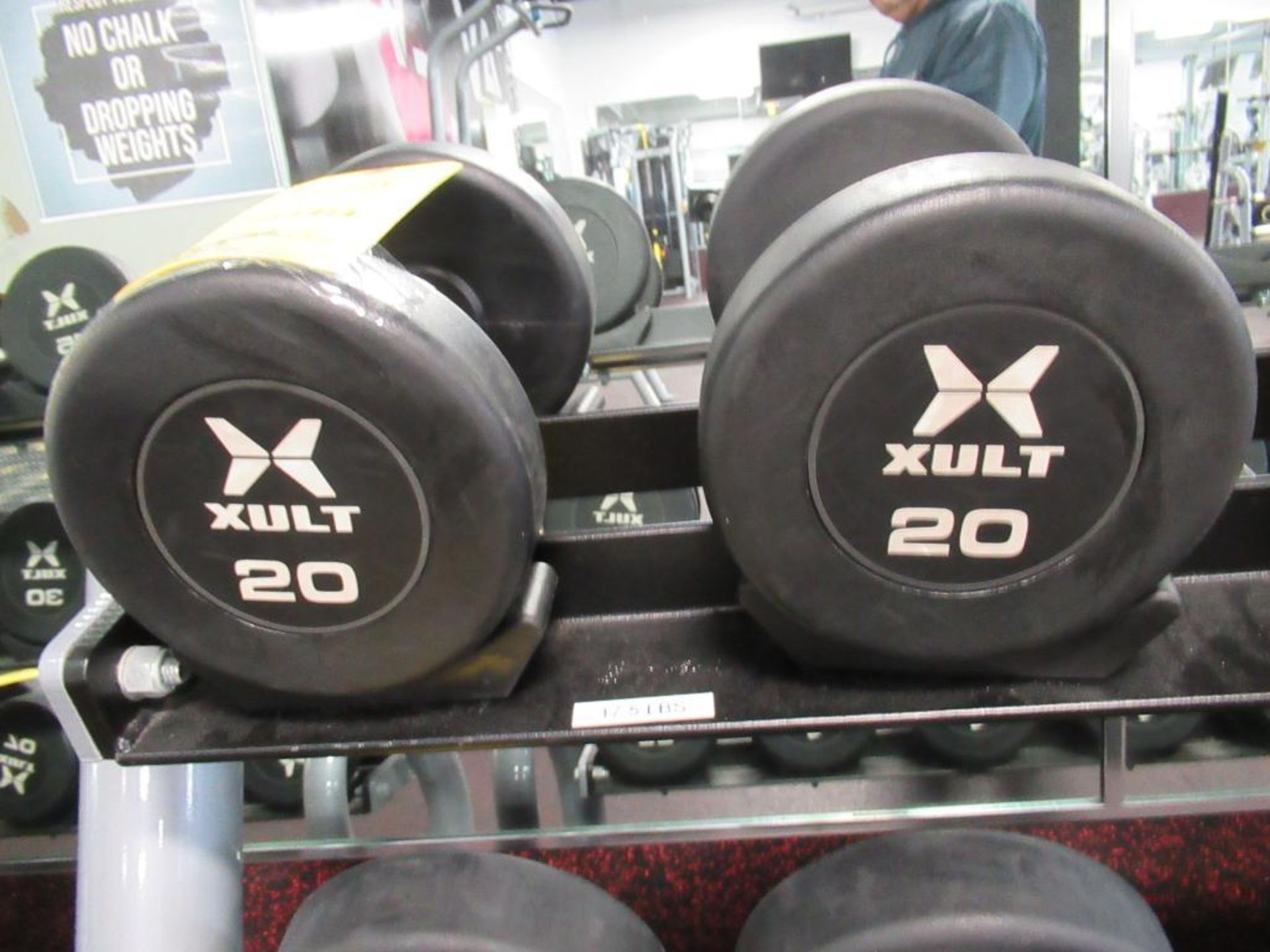 LOT: (2) Xult 20 lbs. Dumbbells - Image 2 of 2