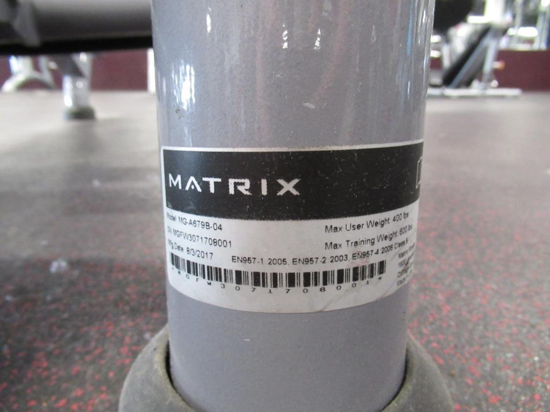 Matrix Model MG-A679B-04 Plated Loaded Bench Press, Spotting Deck, Plate Storage, Max Weight 400 lbs - Image 5 of 5