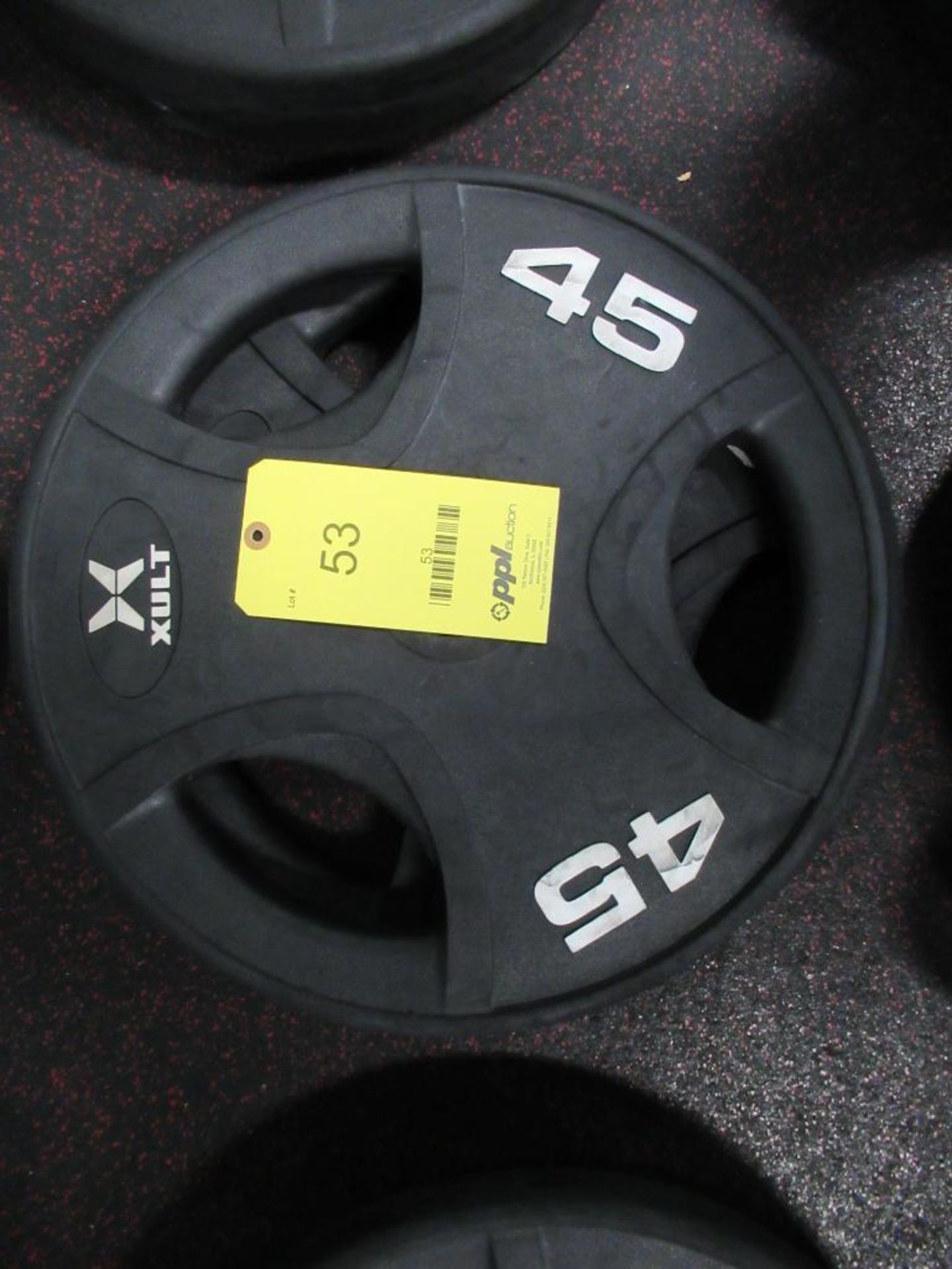 LOT: (2) Xult 45 lbs. Plates