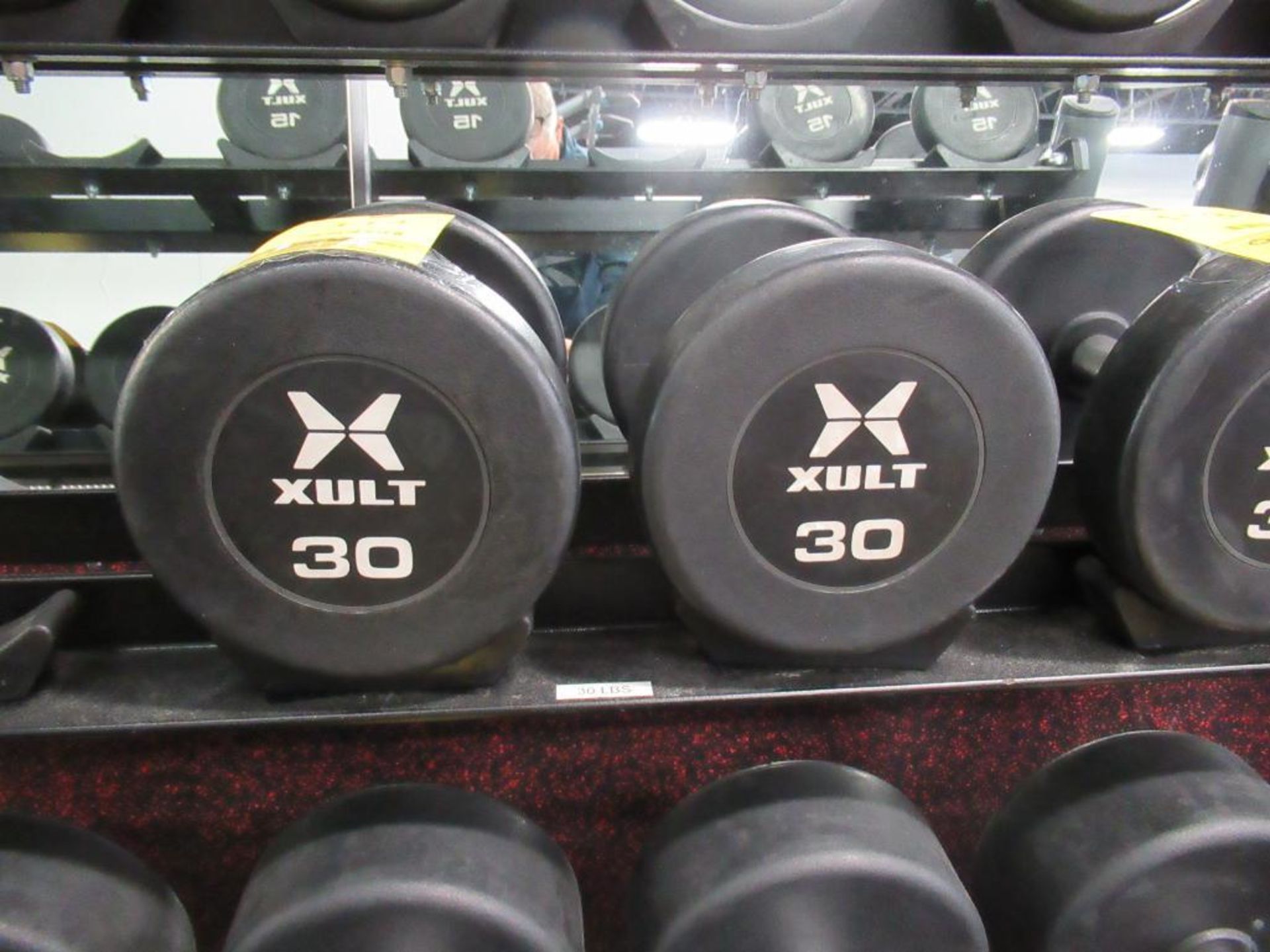 LOT: (2) Xult 30 lbs. Dumbbells - Image 2 of 2