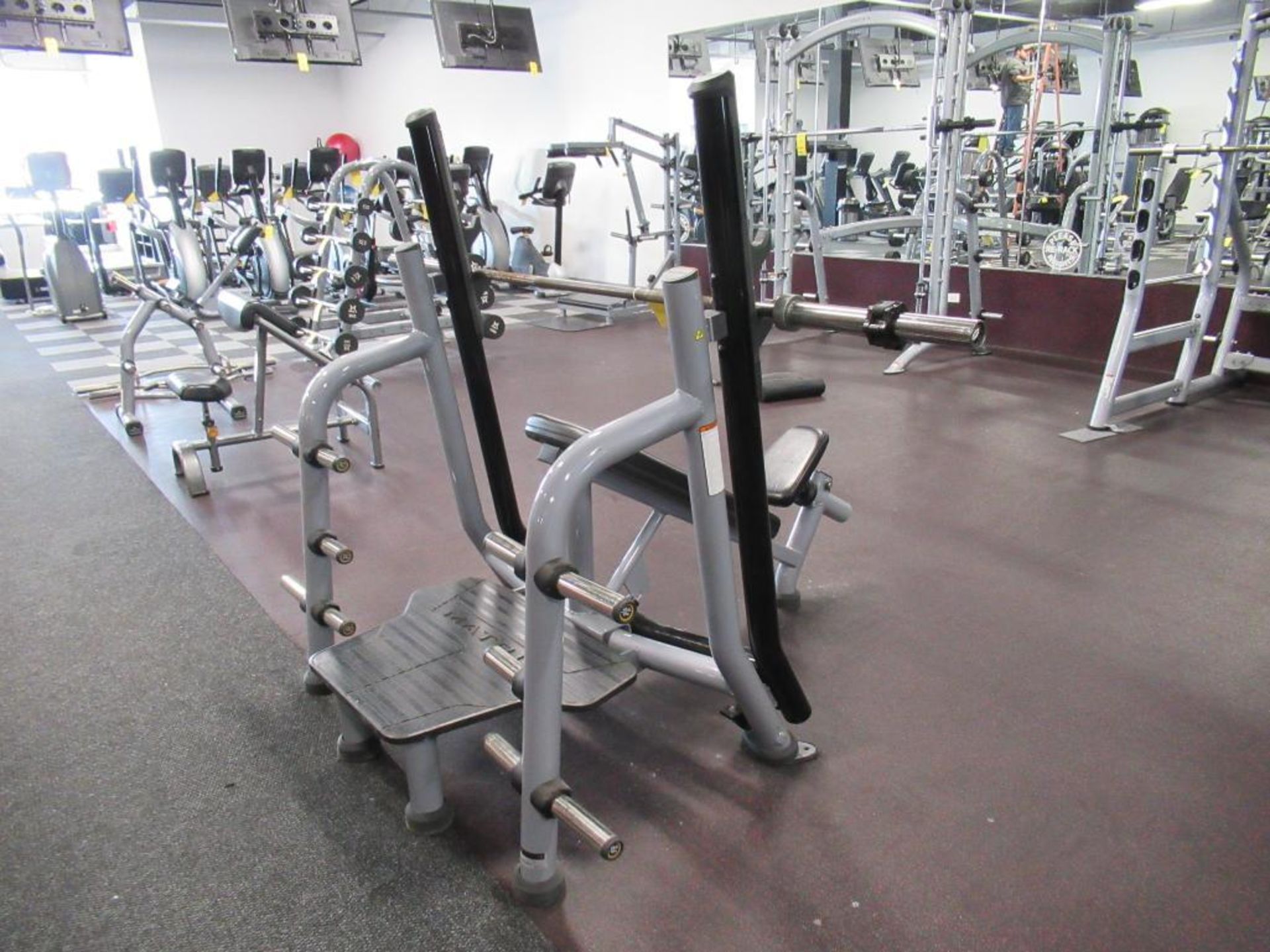 Matrix Model MG-A679B-04 Plated Loaded Bench Press, Spotting Deck, Plate Storage, Max Weight 400 lbs - Image 3 of 5