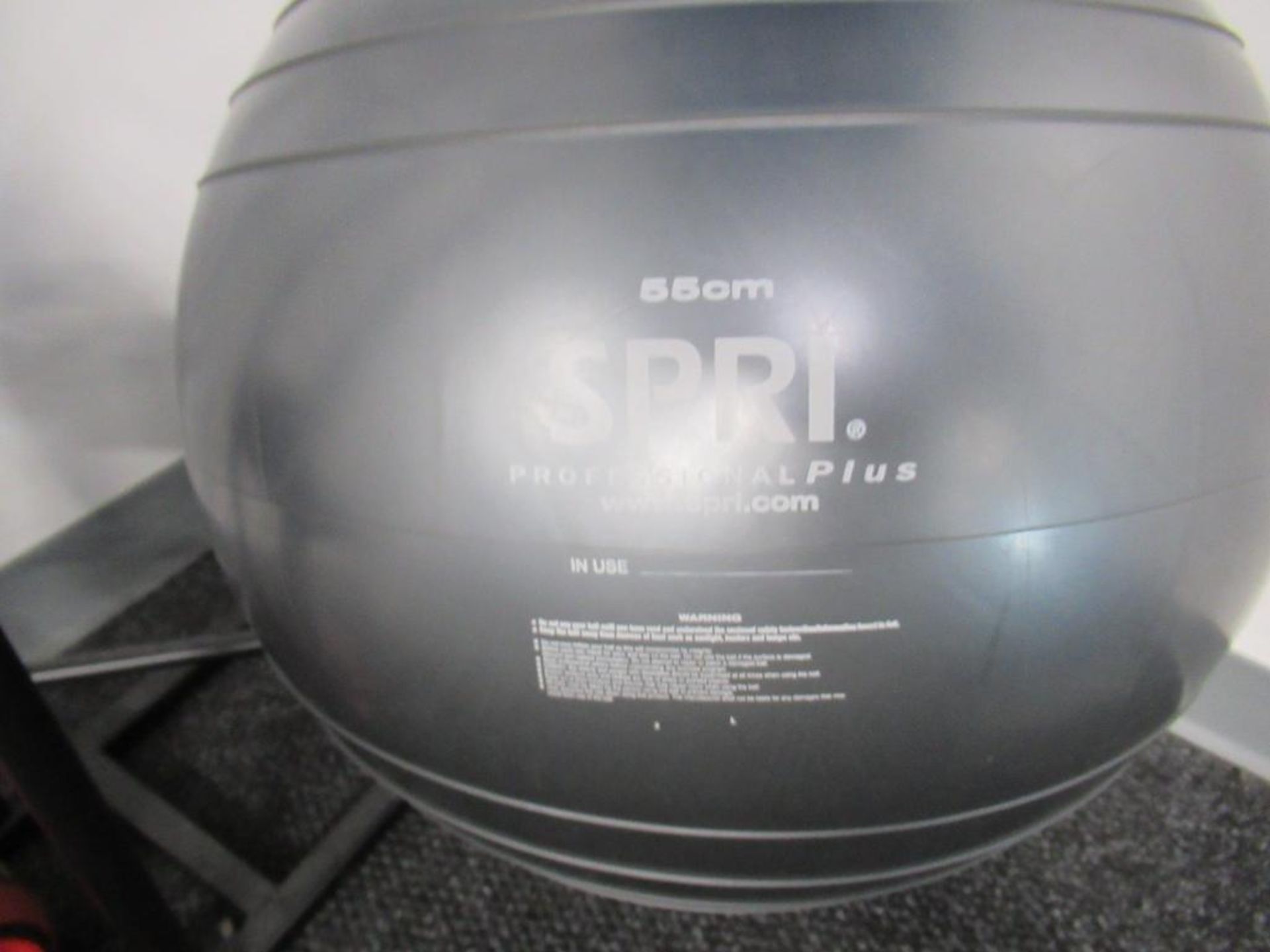 LOT: (3) Spri Stability Balls (45 m, 55 cm, 65 cm), (2) Ab Rollers, Jump Rope and Rack - Image 4 of 9