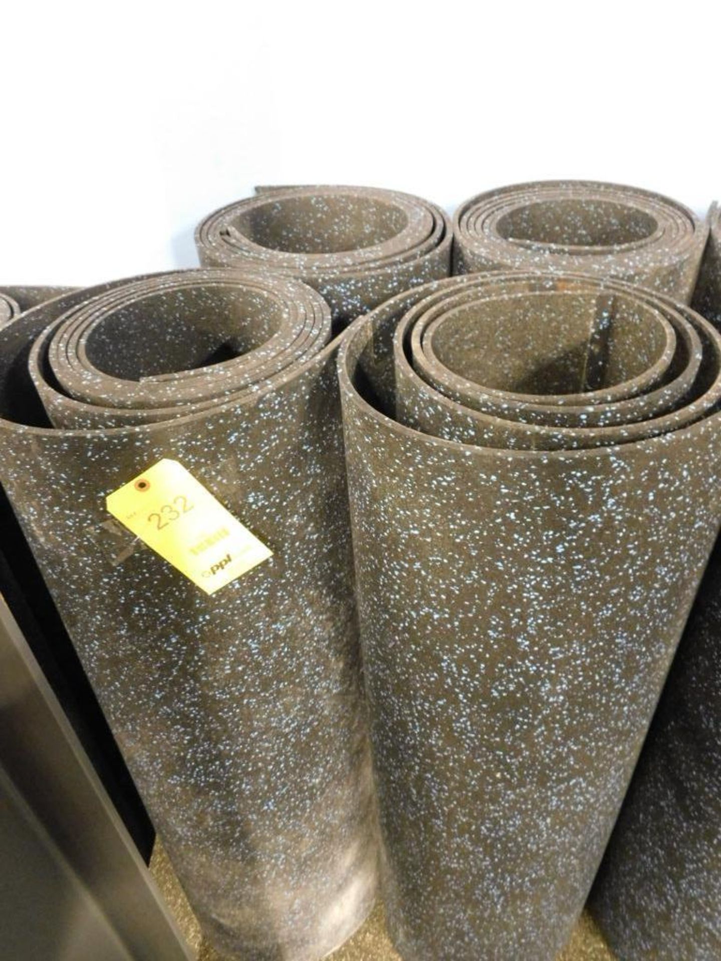 LOT: (4) Rolls of Rubber Snap Together Flooring