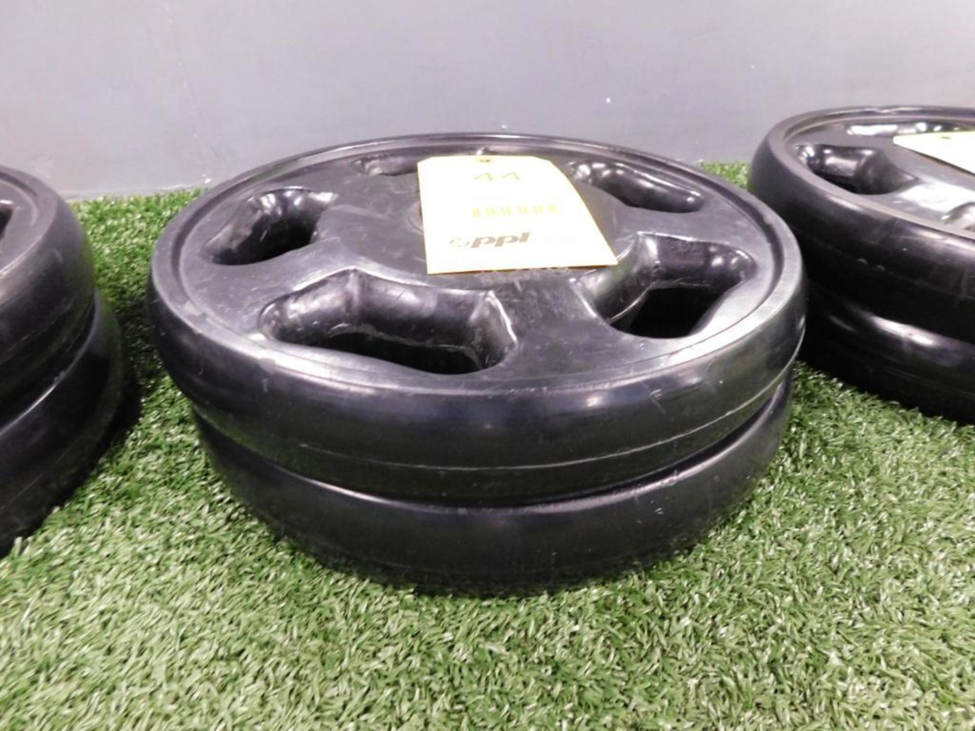 LOT: (2) Intek Rubber Coated 25 lb. Plates - Image 2 of 2