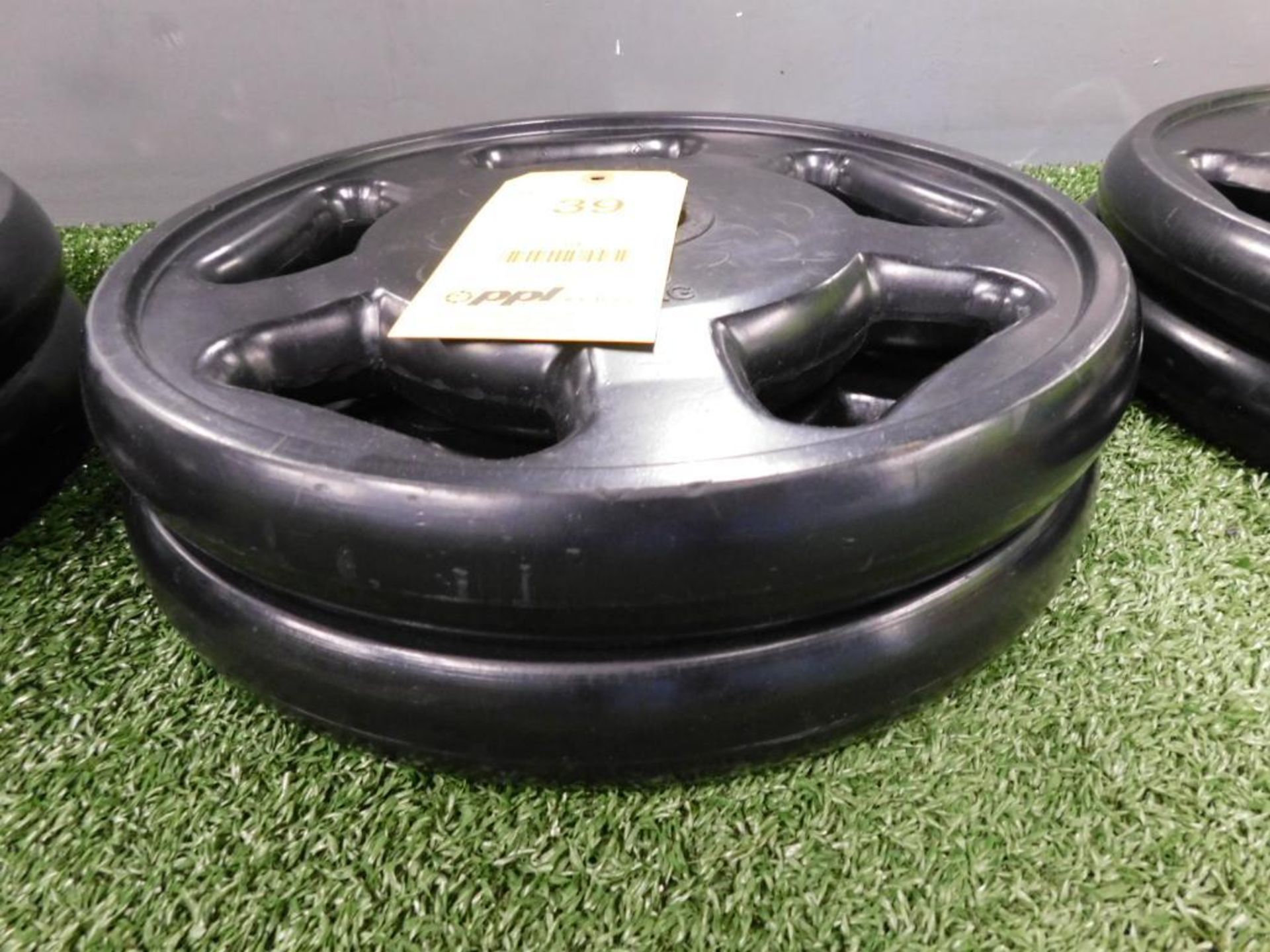 LOT: (2) Intek Rubber Coated 35 lb. Plates - Image 2 of 2