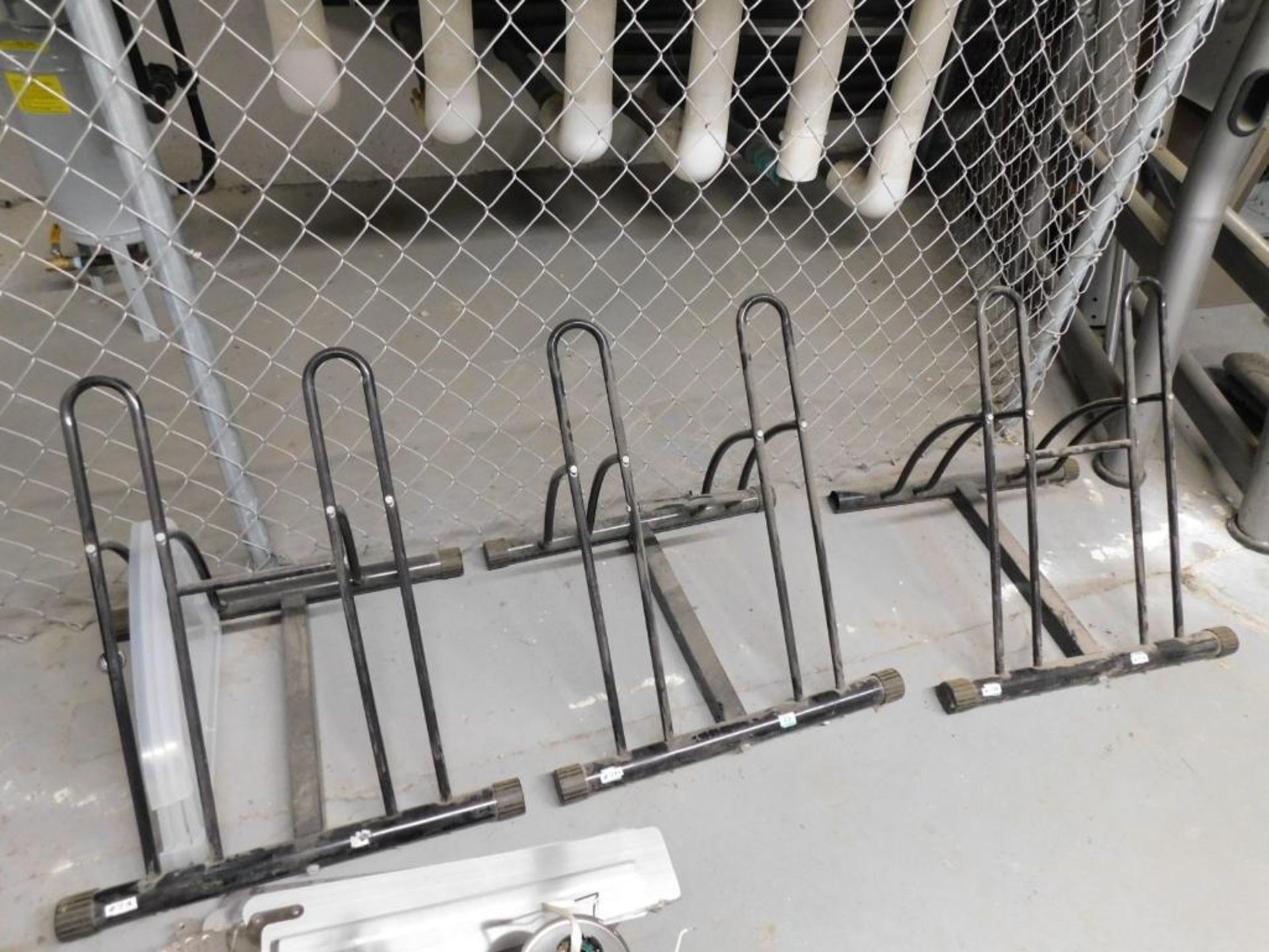 LOT: (7) 2-Bike Racks w/Mounted Bike Hangers in Basement (approx. 25) - Image 3 of 7