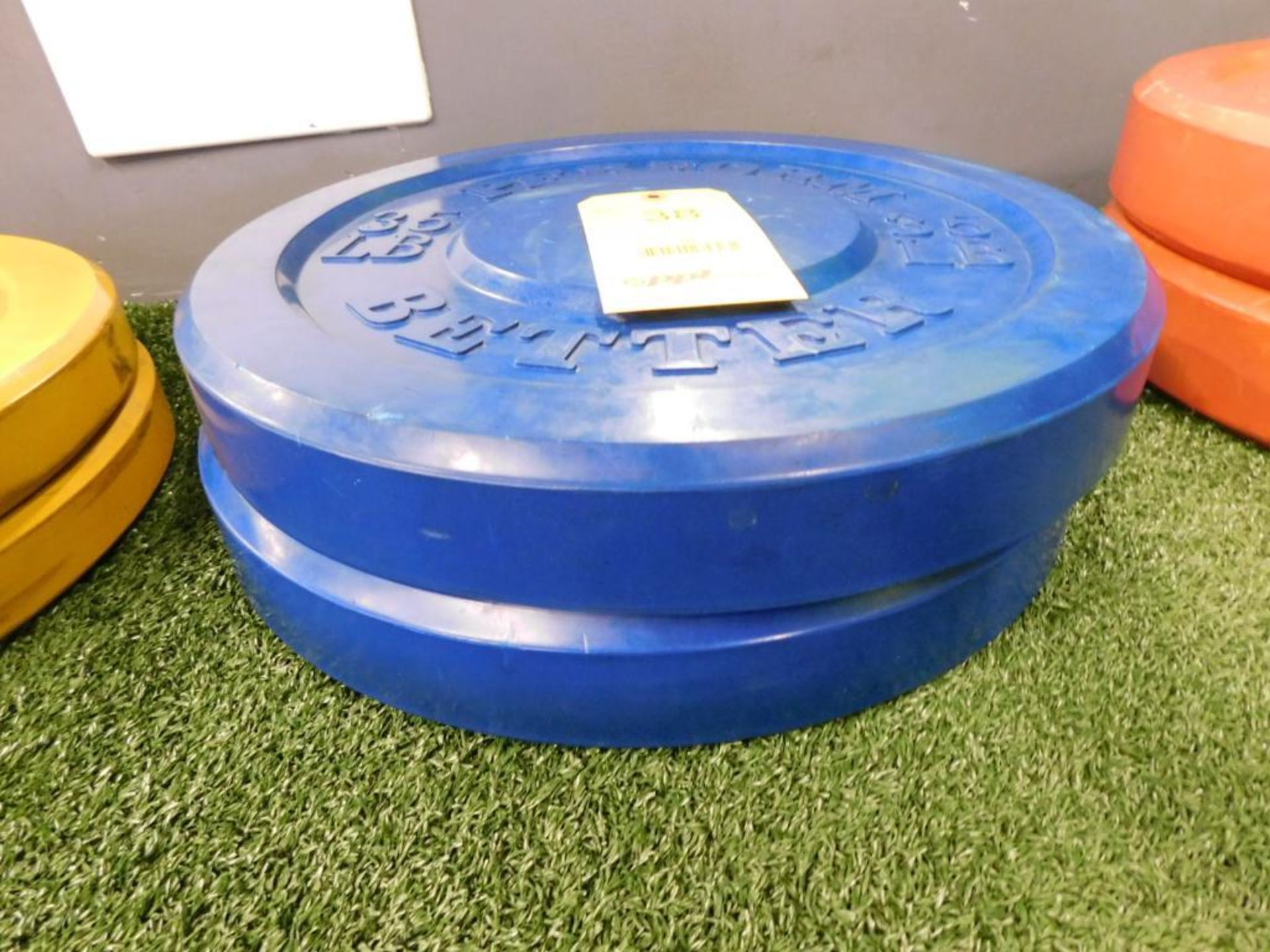 LOT: (2) Perform Better Rubber Coated 35 lb. Plates - Image 2 of 2
