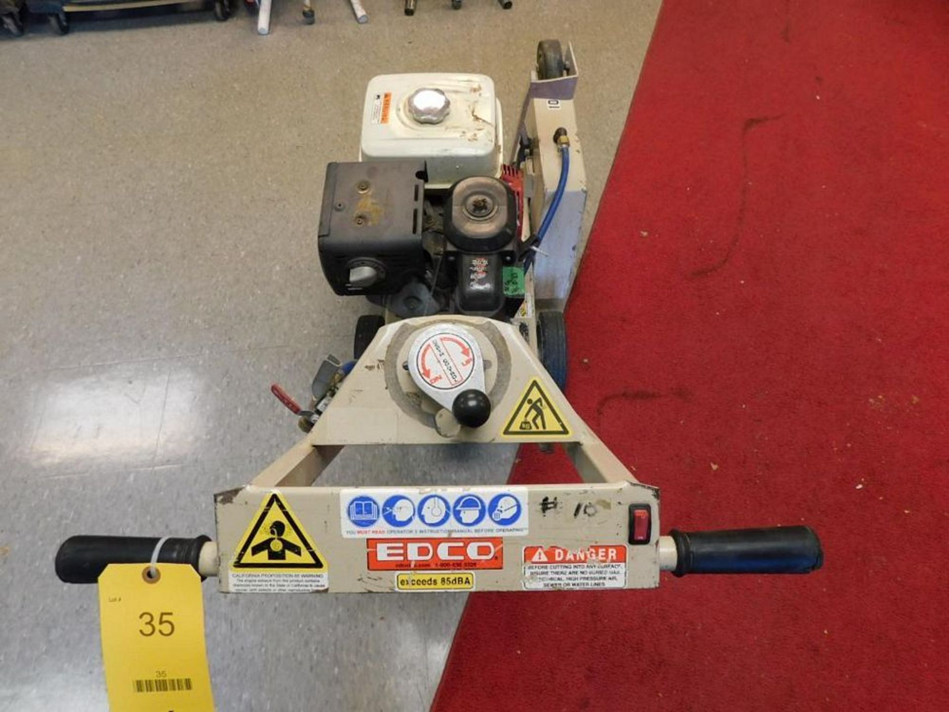 Edco SK14-13H 14" Walk Behind Concrete Saw w/Honda 390 Gasoline Motor, S/N 080310128 (LOCATION: - Image 4 of 5