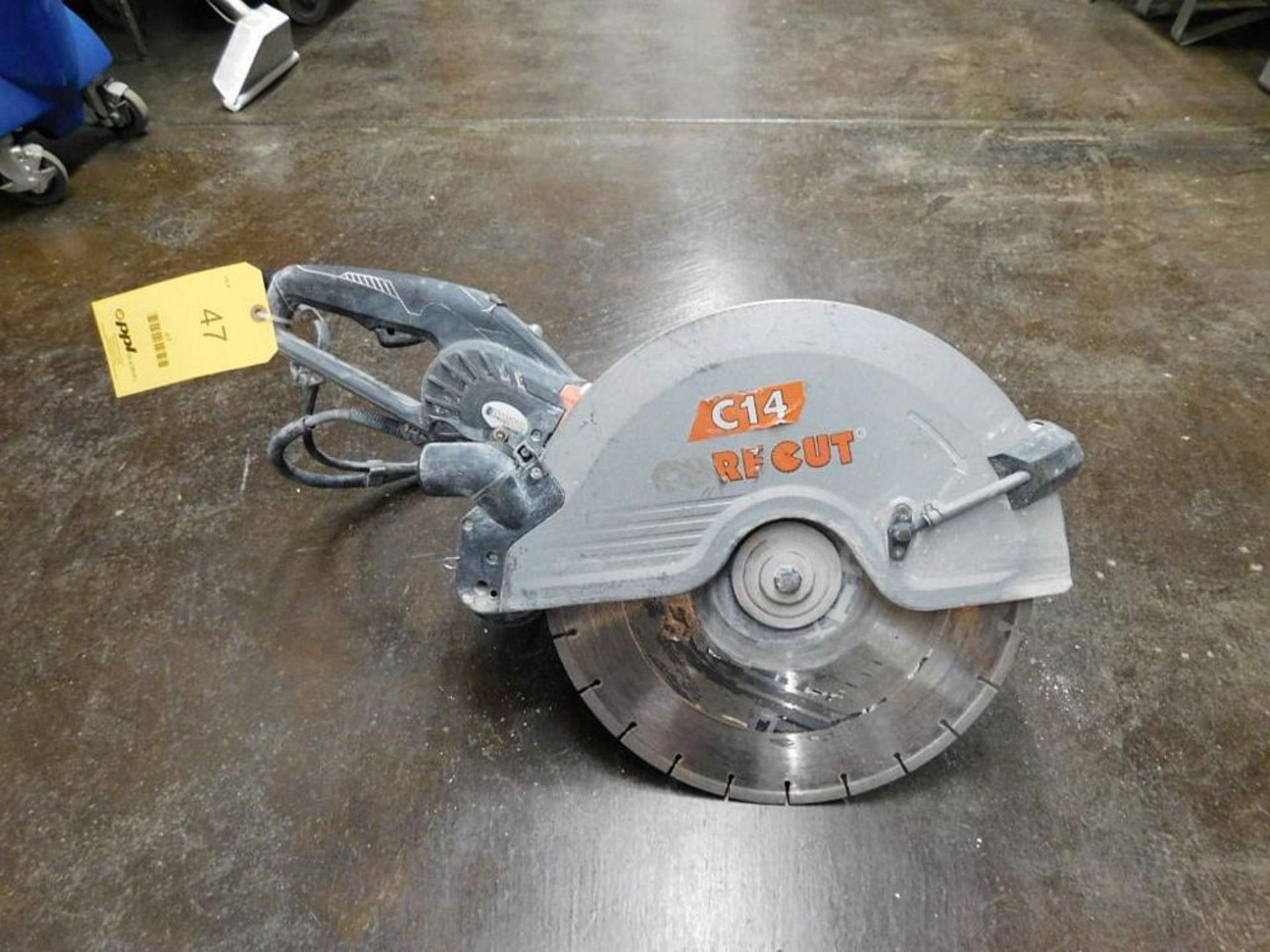 Core Cut C14 Electric Concrete Saw, 14" w/Diamond Blade (LOCATION: 318 N. Milwaukee Ave.,