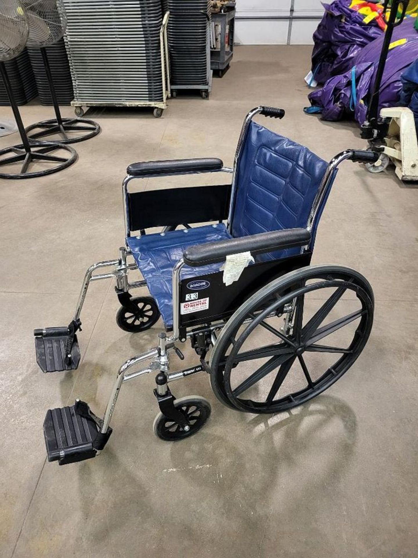 Invacare Tracer EX2 Manual Wheelchair, 250 lb. cap (LOCATION: 1766 Waukegan Rd., Glenview, IL - Image 3 of 4