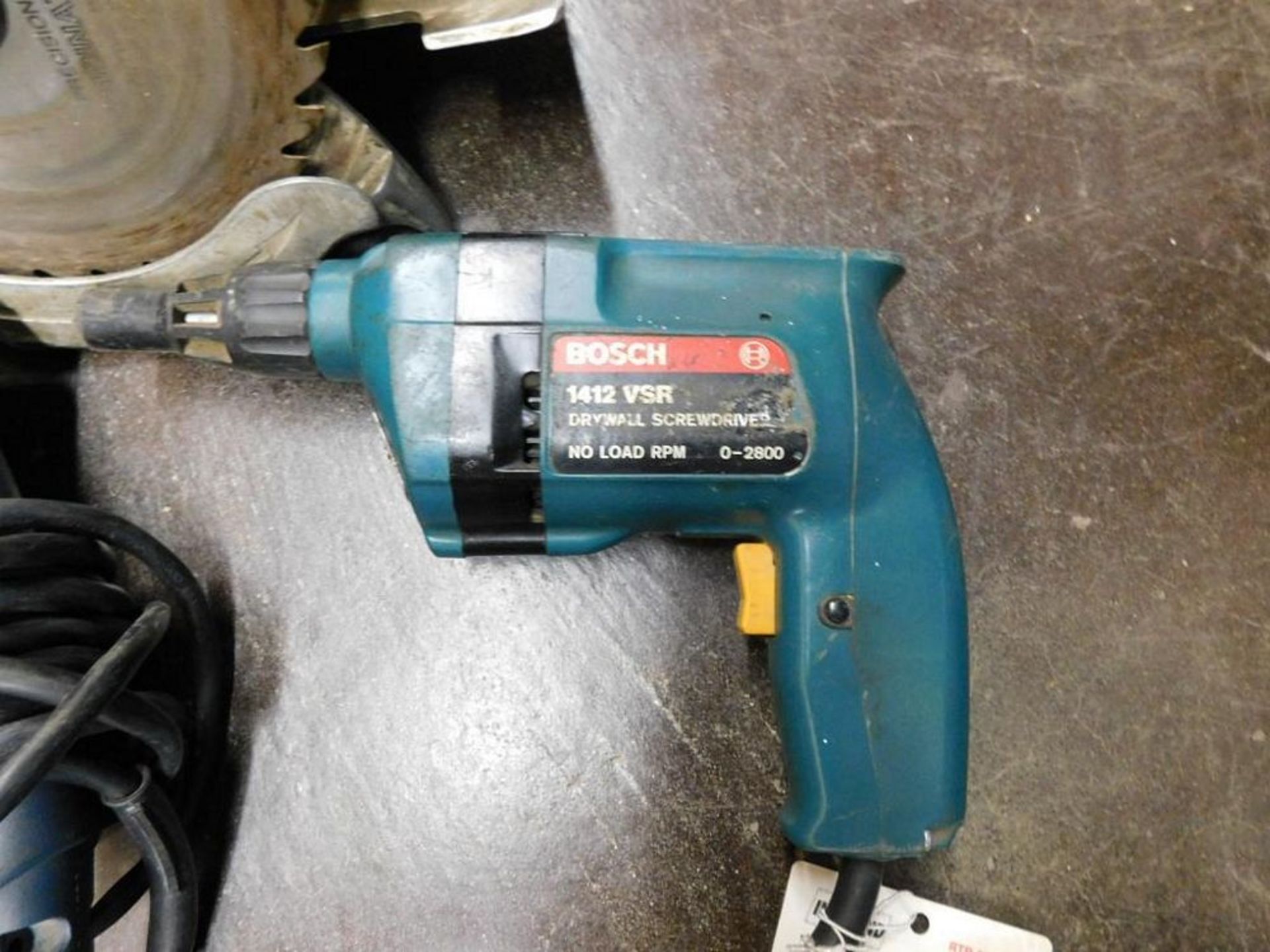 LOT: (1) Skil Saw 8-1/4" Circular Saw, (1) Bosch 1412 VSR Drywall Screw Driver, (1) Bosch 1023 VSR - Image 3 of 5